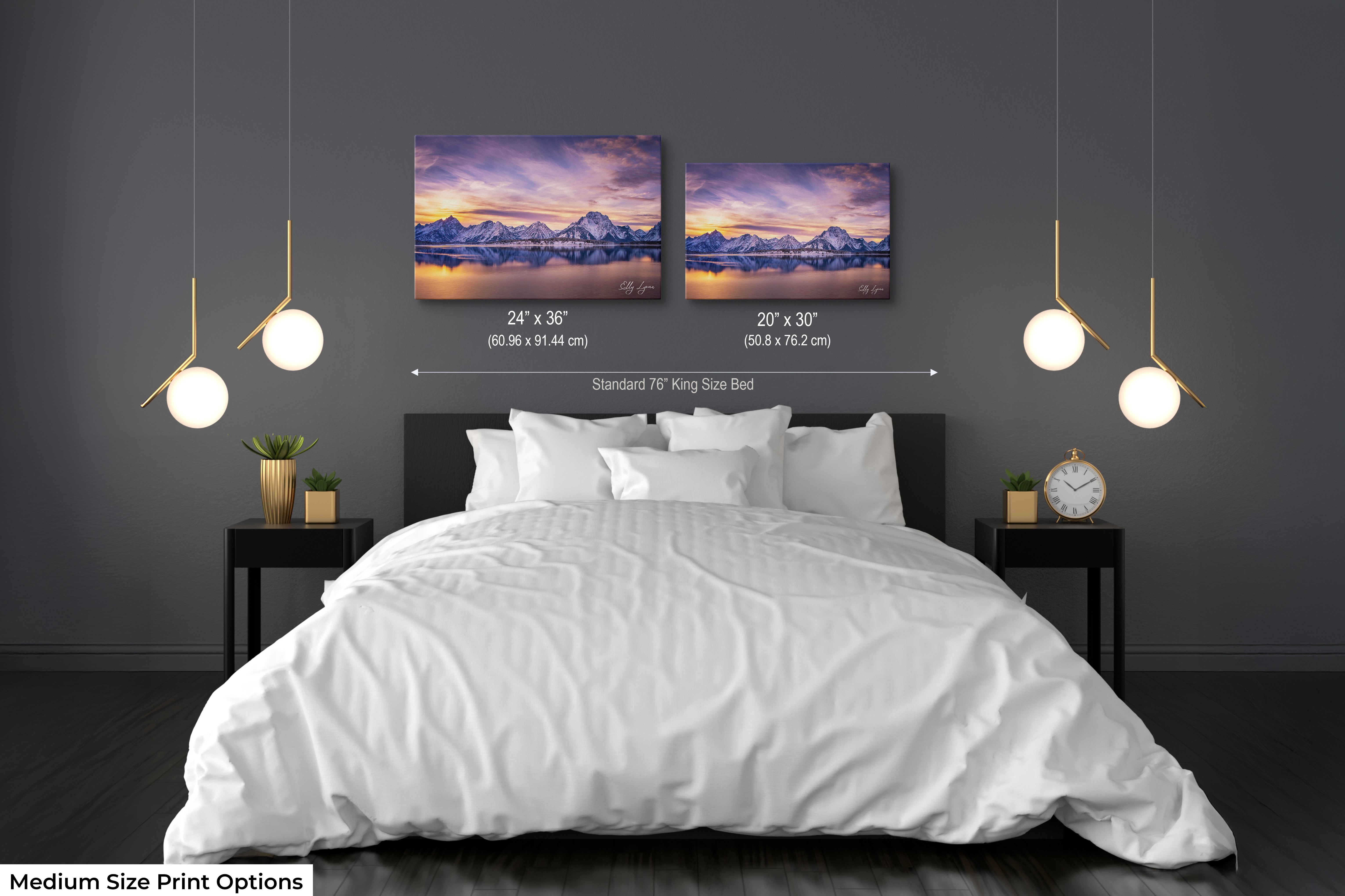 “Still Waters, Mighty Peaks” - Grand Teton Sunset Wall Decor | Winter Mountain Reflection Landscape Fine Art Print