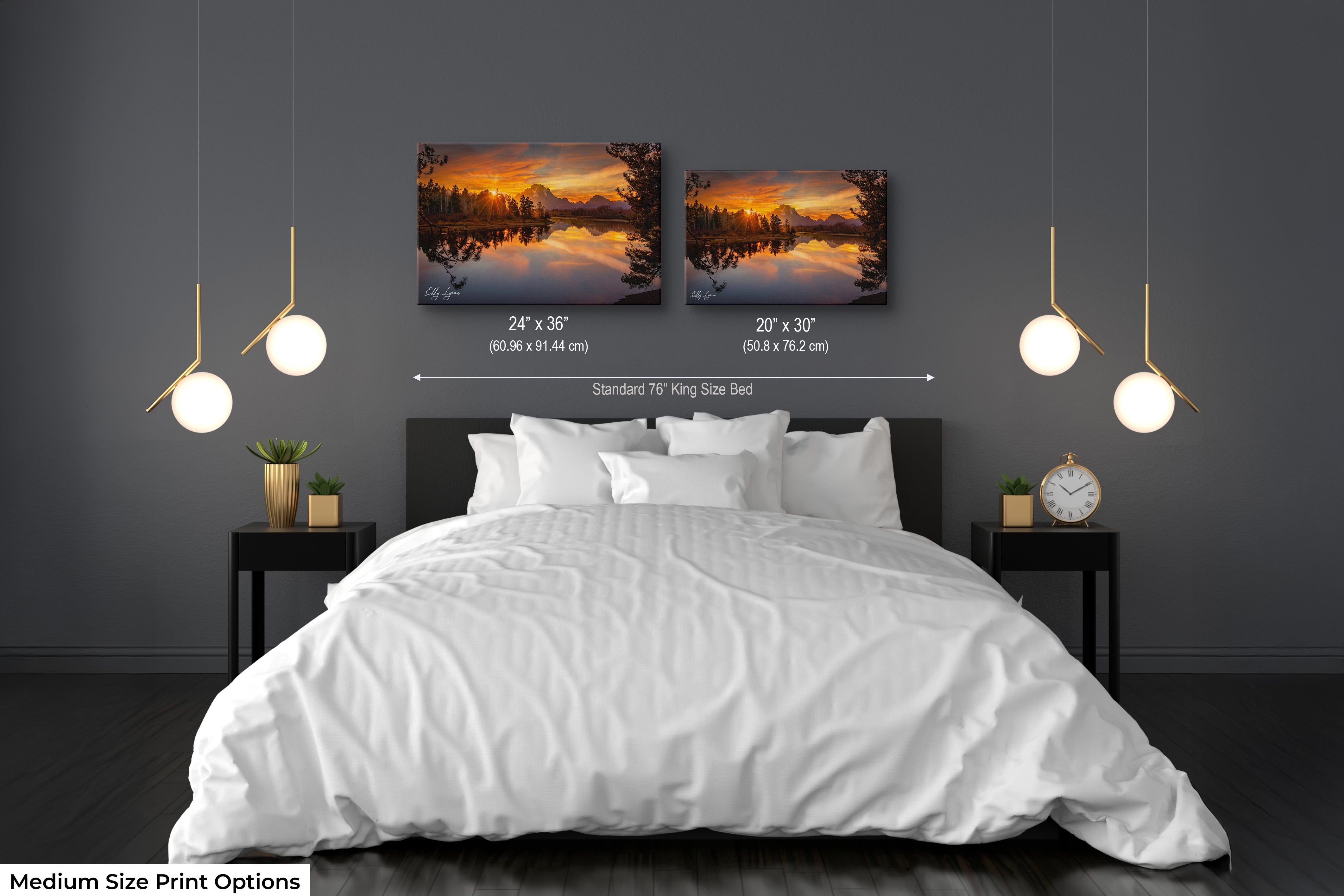 "Heaven's Farewell" - Grand Teton Sunset Reflection Fine Art Print