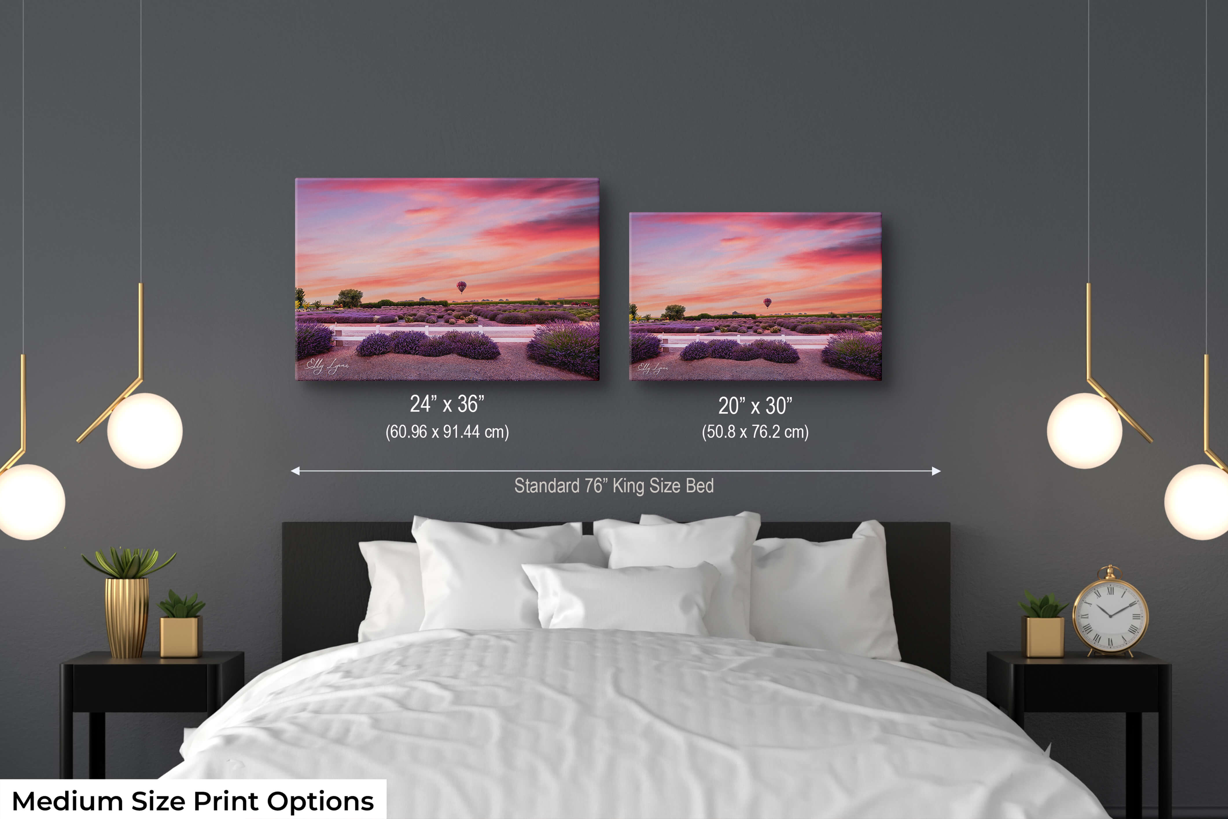 Soft and calming lavender scene in a bedroom setting with warm tones.