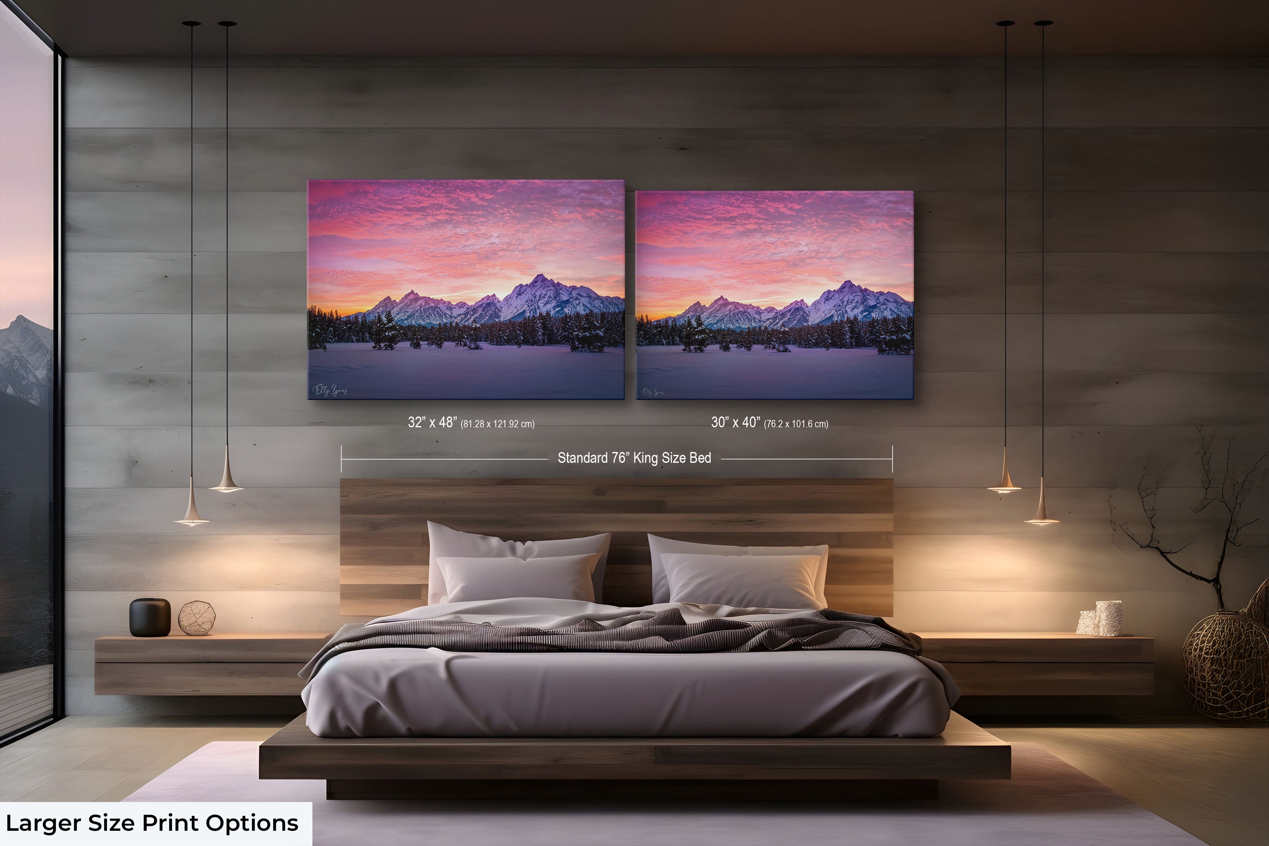 “Winter’s Hallelujah” - Grand Teton National Park Sunset Fine Art Print