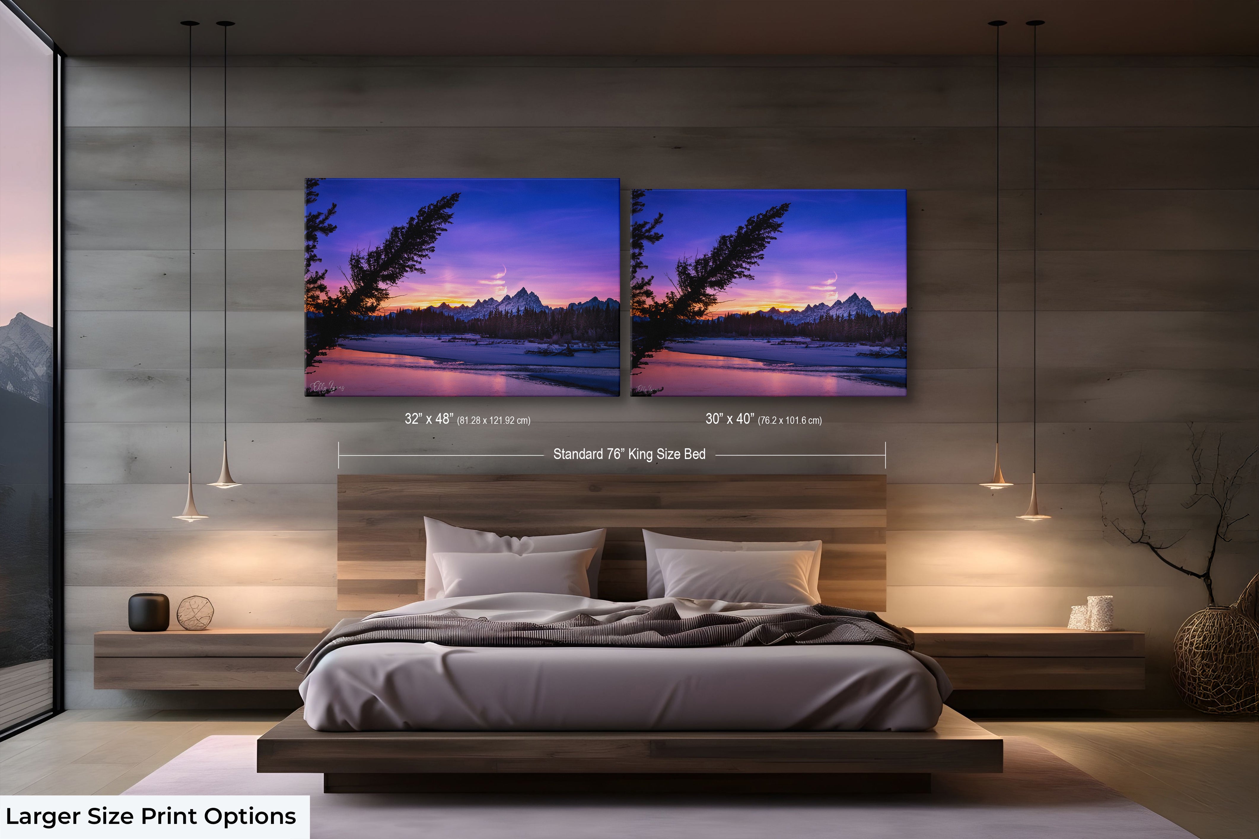 “Twilight Majesty" - Grand Teton Reflections Fine Art Print
