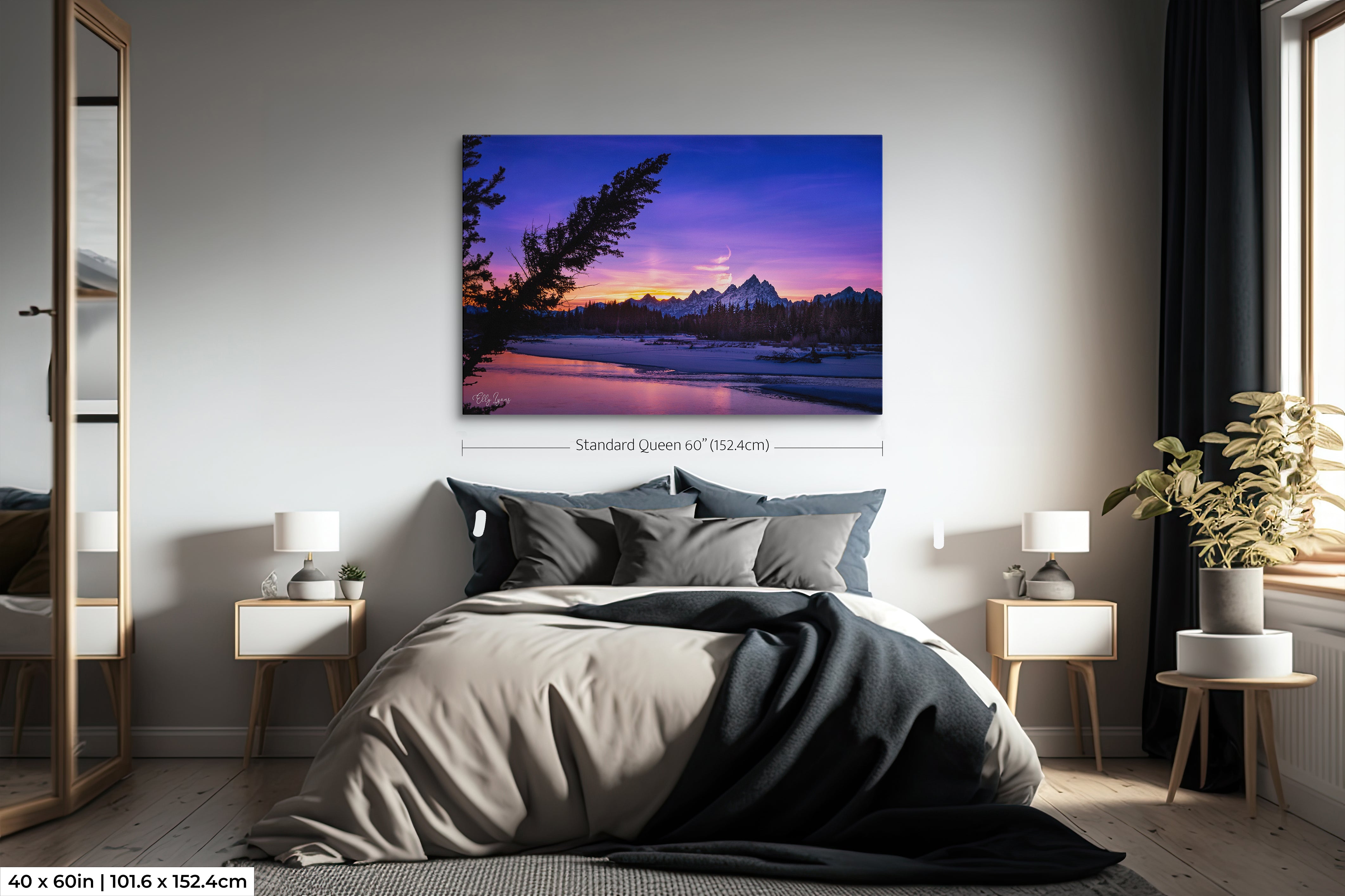 “Twilight Majesty" - Grand Teton Reflections Fine Art Print