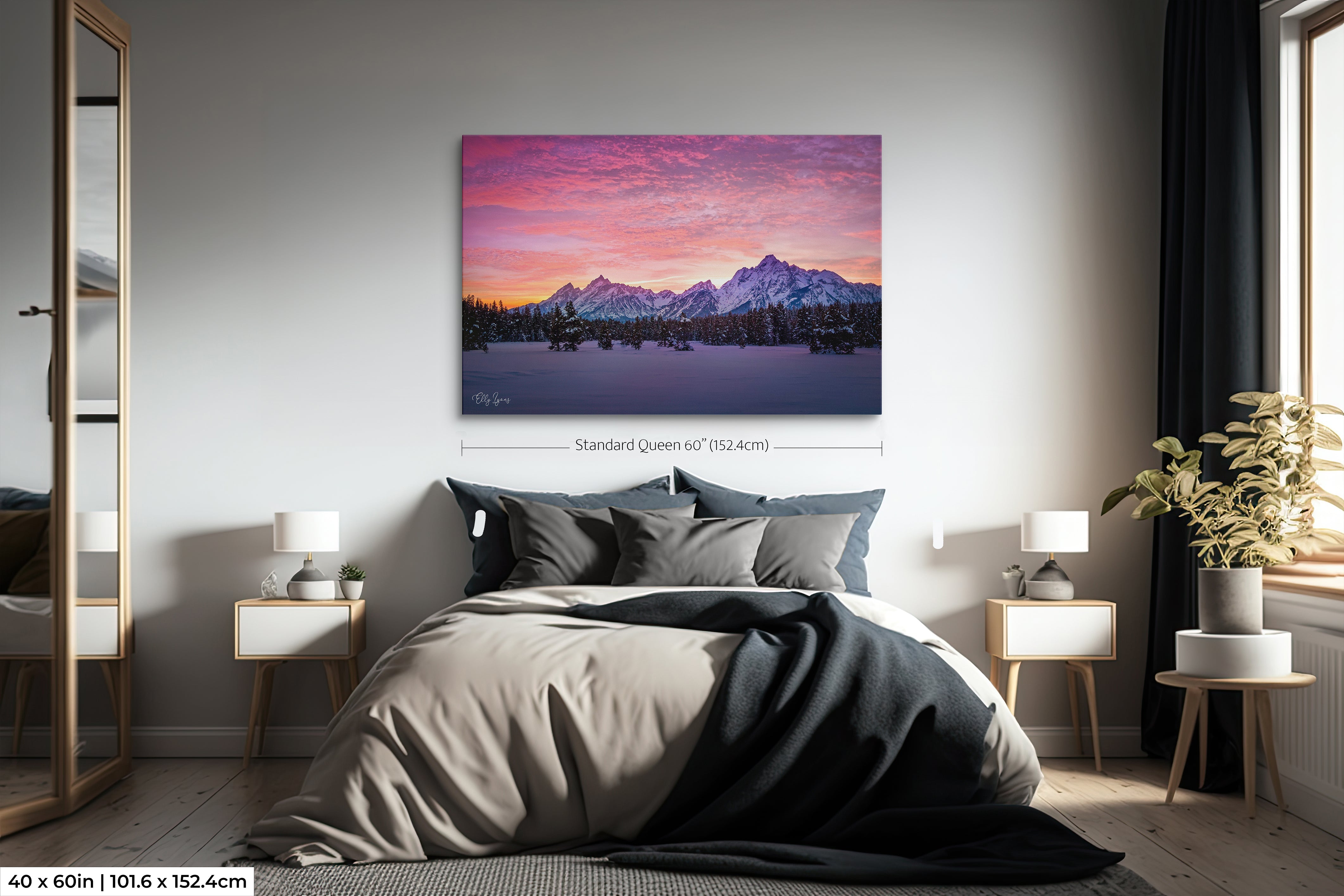 “Winter’s Hallelujah” - Grand Teton National Park Sunset Fine Art Print