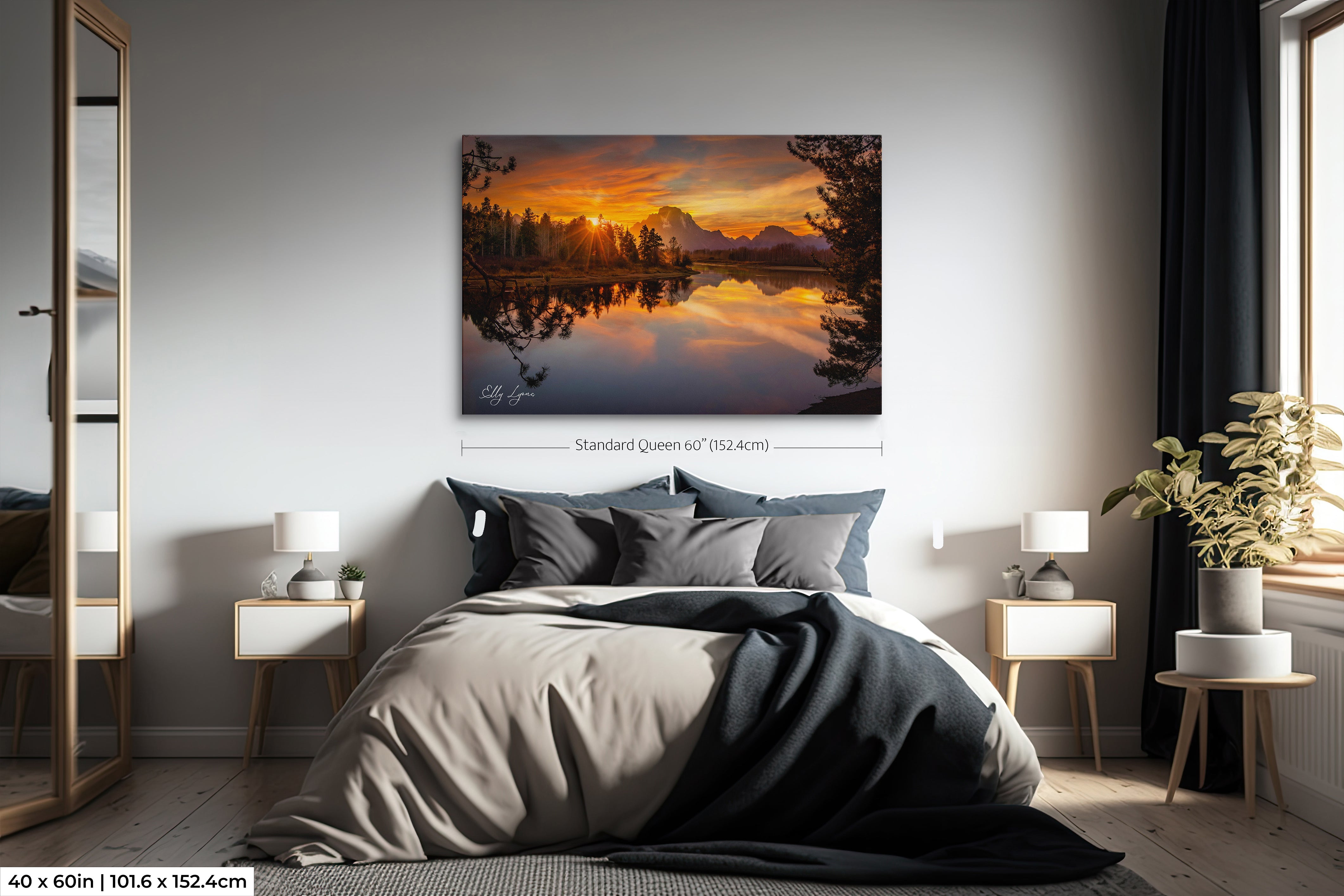"Heaven's Farewell" - Grand Teton Sunset Reflection Fine Art Print