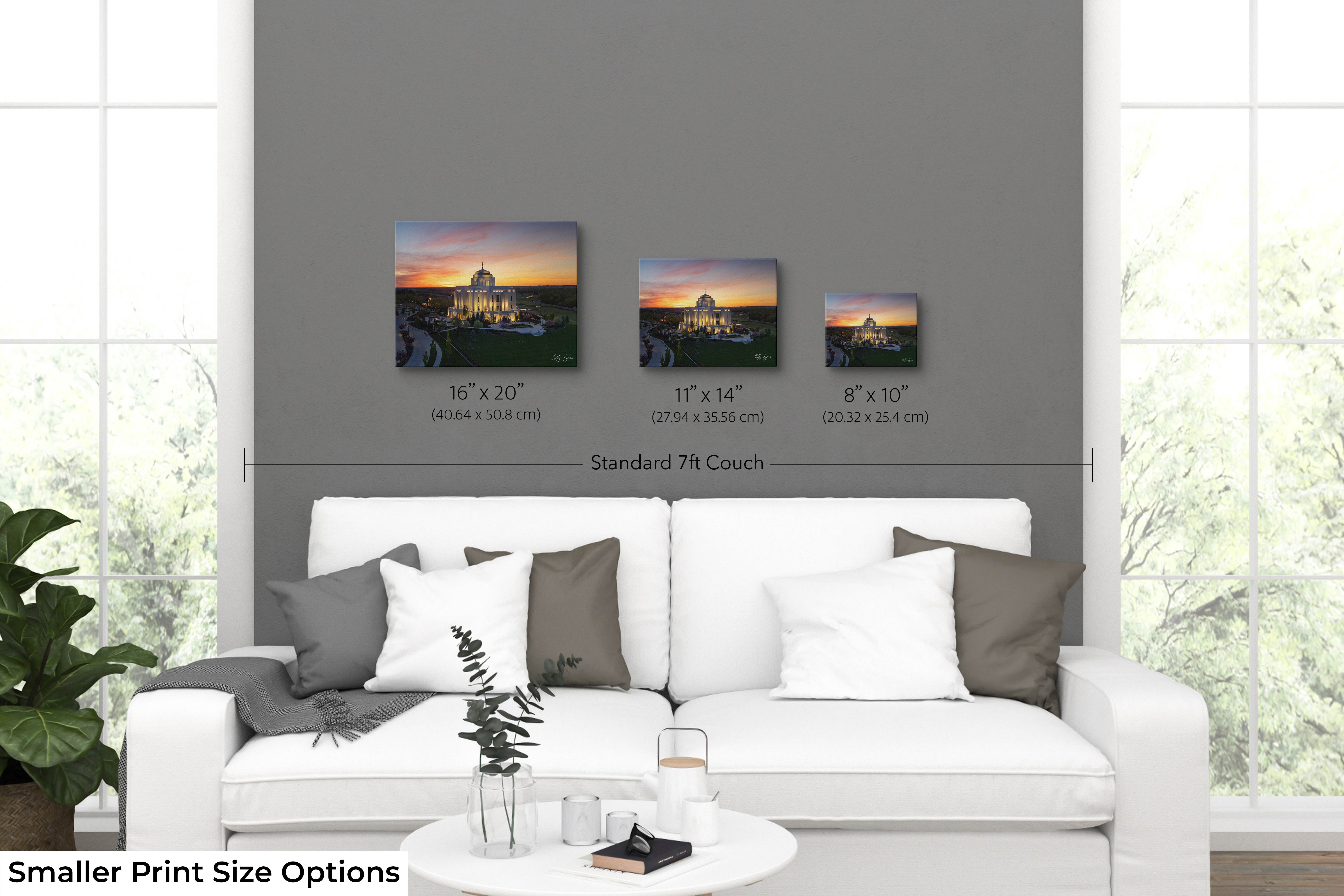 "Sanctuary at Sunset" - LDS Meridian Temple Fine Art Print
