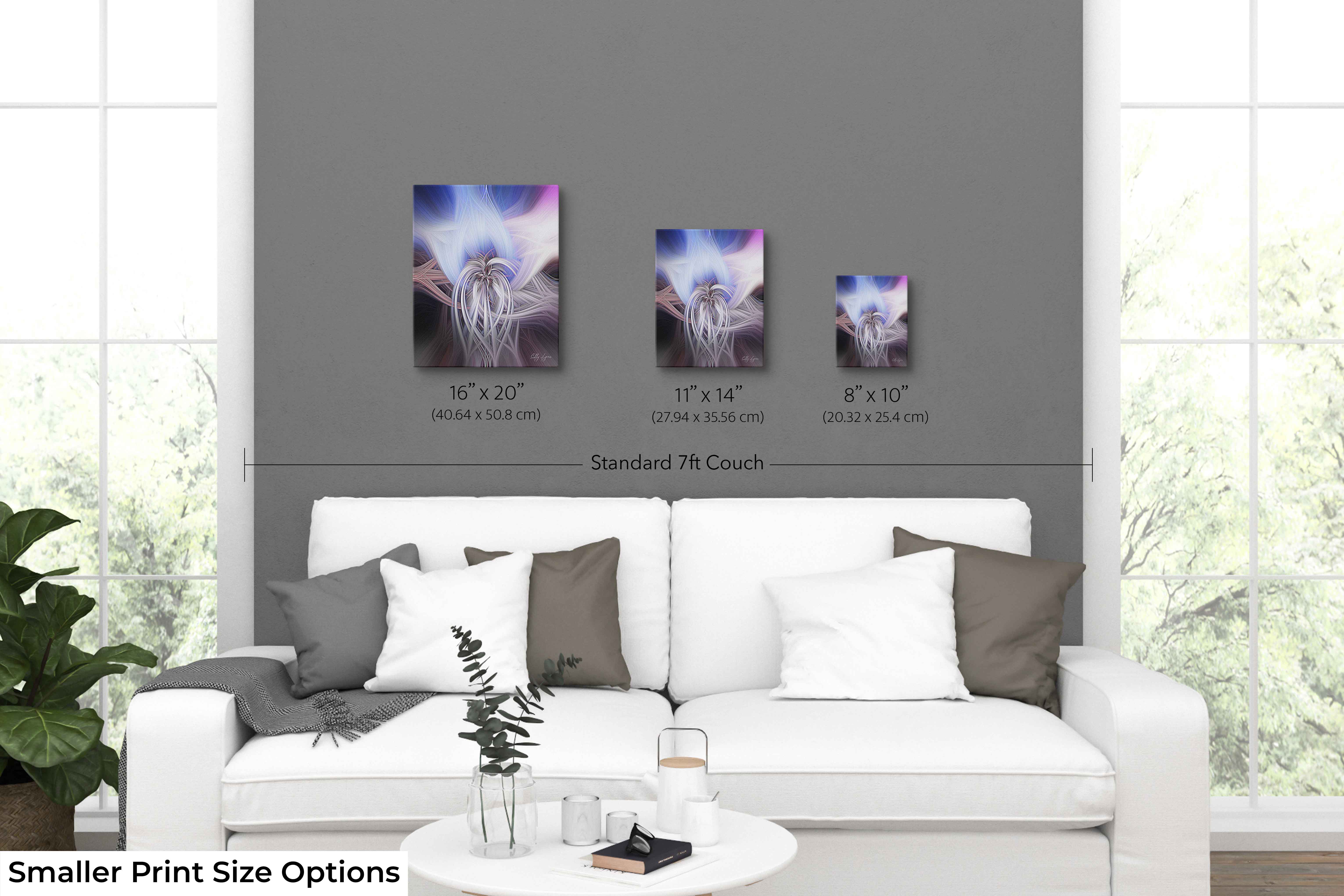 Ethereal Angel Print – Abstract Fine Art with Heavenly Light Decor & Calming Colors
