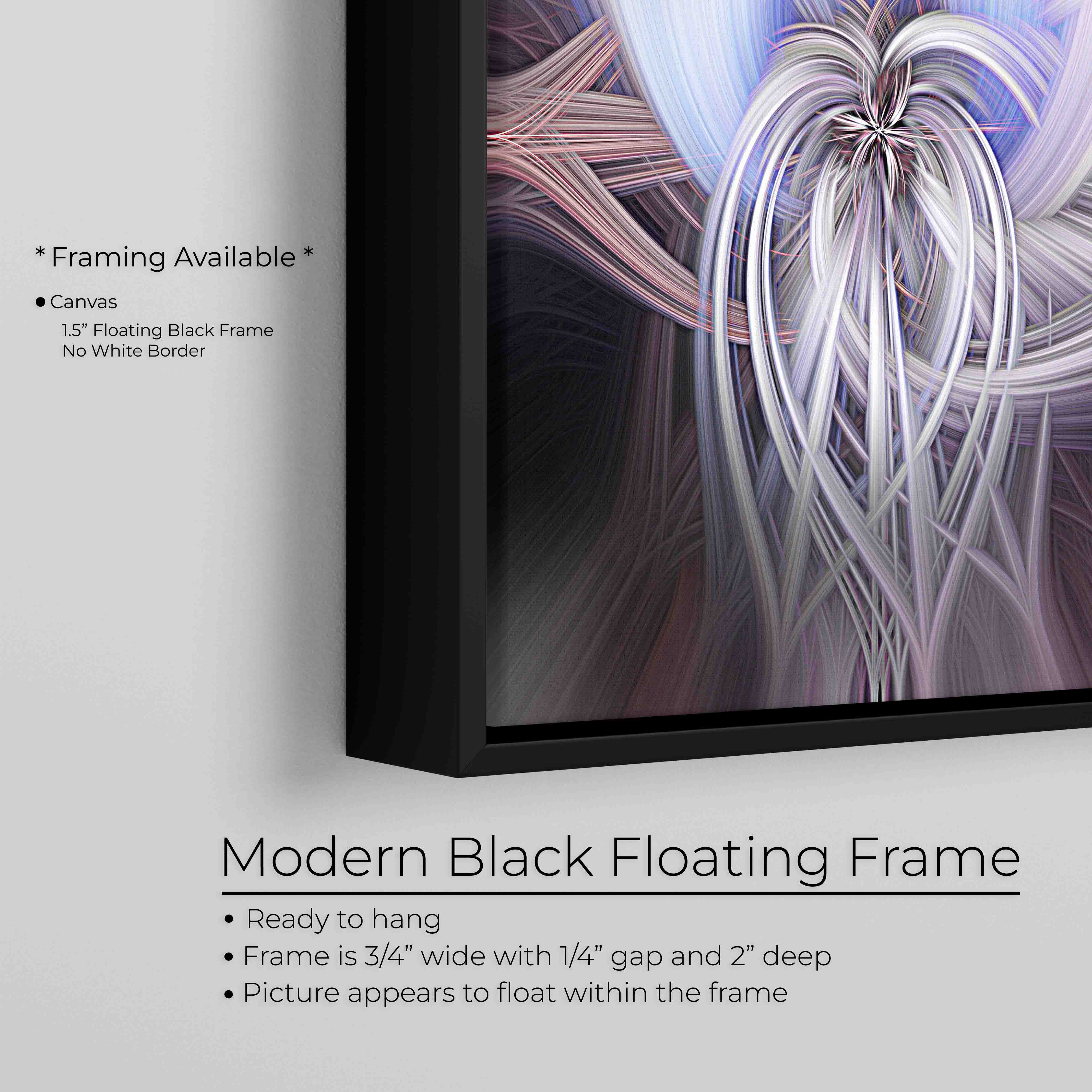 Ethereal Angel Print – Abstract Fine Art with Heavenly Light Decor & Calming Colors