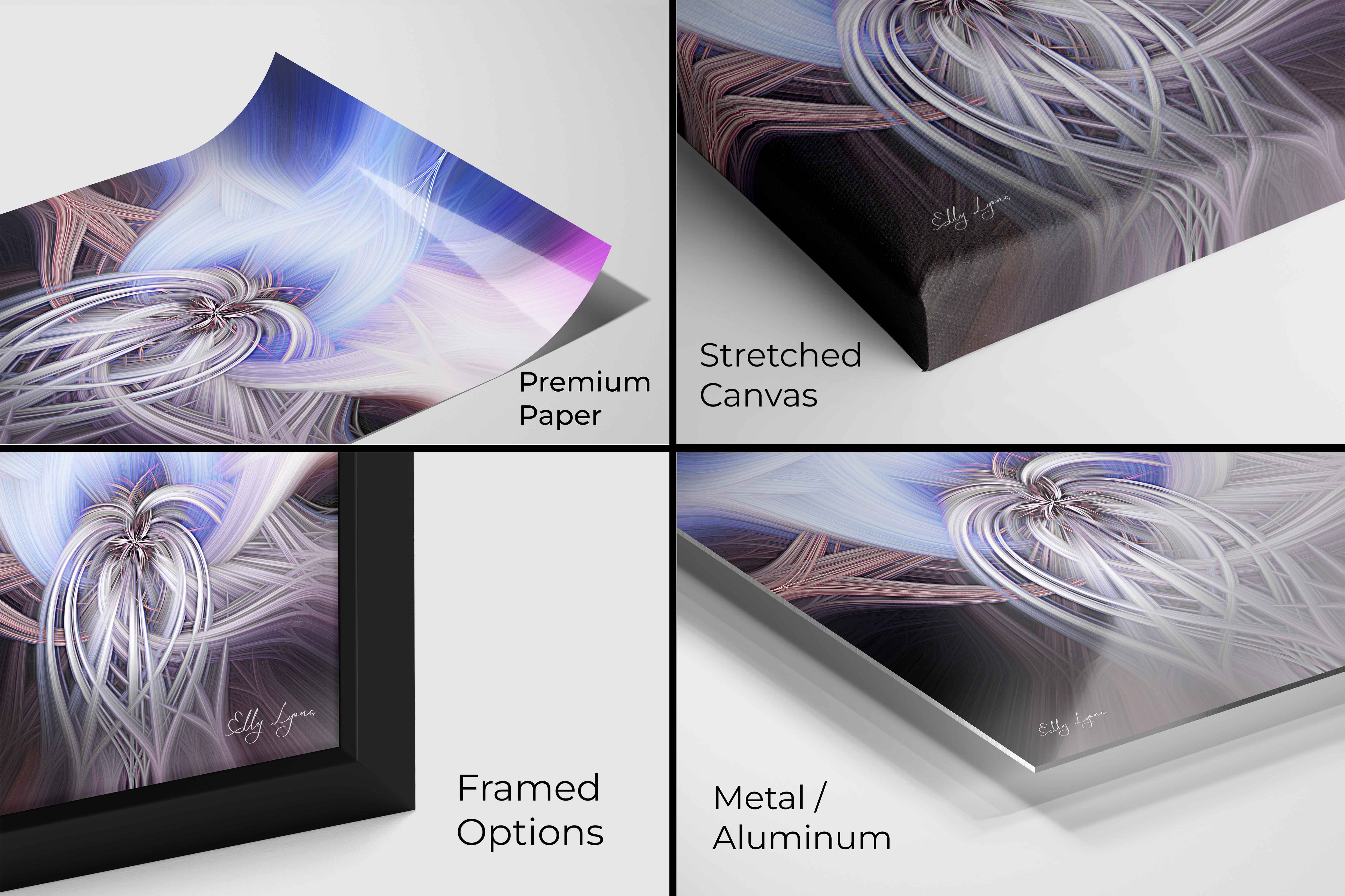 Ethereal Angel Print – Abstract Fine Art with Heavenly Light Decor & Calming Colors