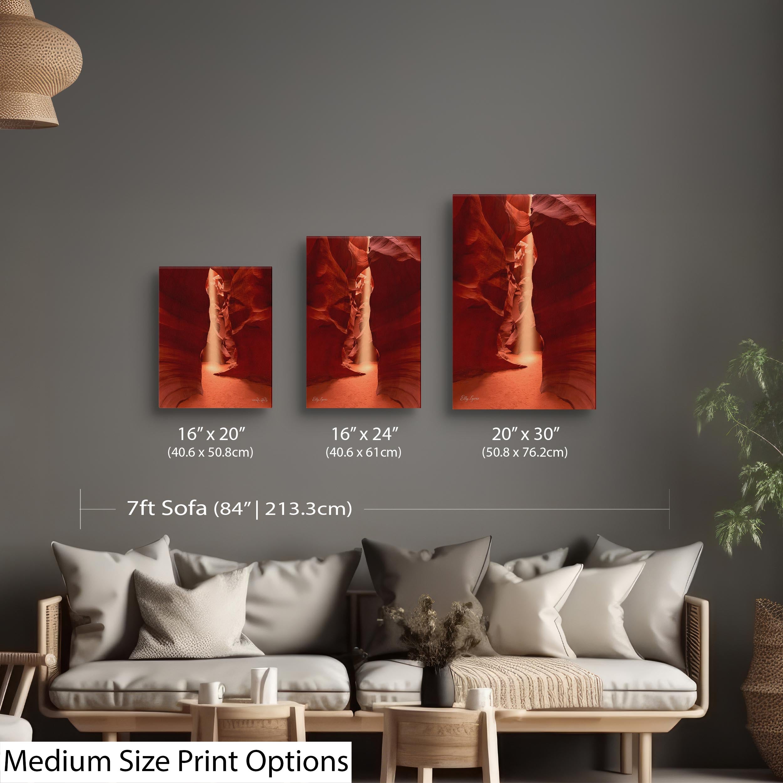 Antelope Canyon Light Beam Art Print