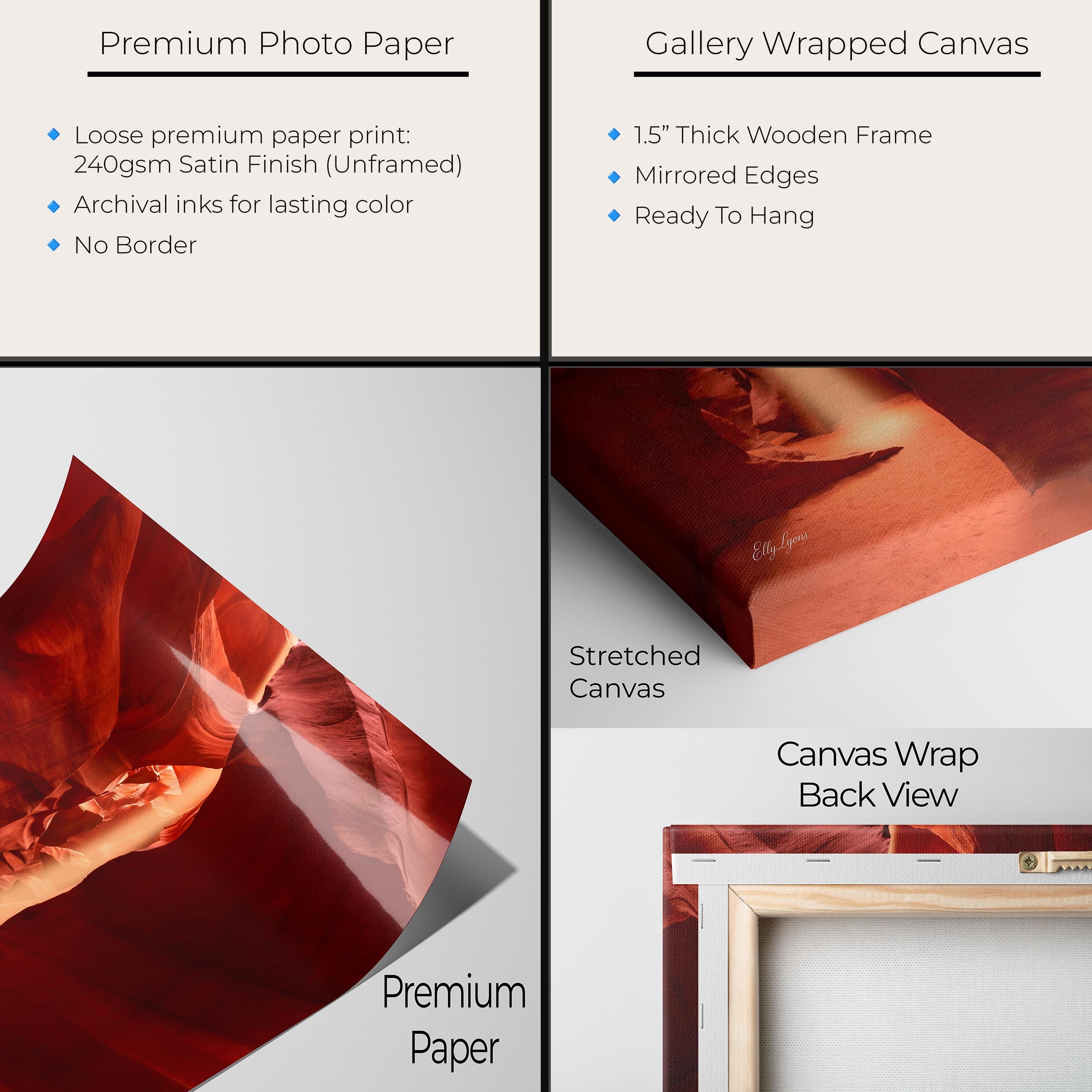 Antelope Canyon Light Beam Art Print