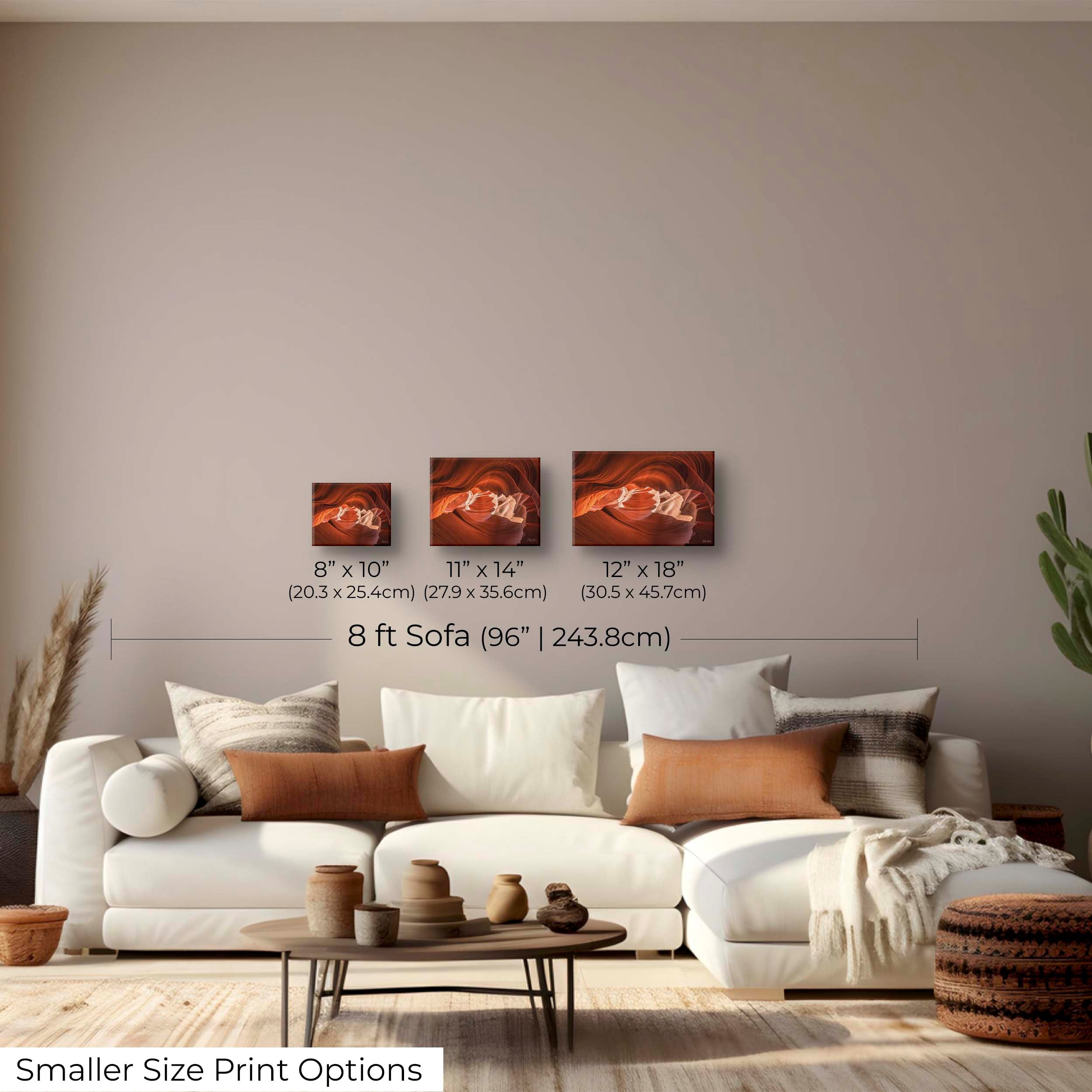 Antelope Canyon Print – Vibrant Fine Art Print with Flowing Sandstone Curves