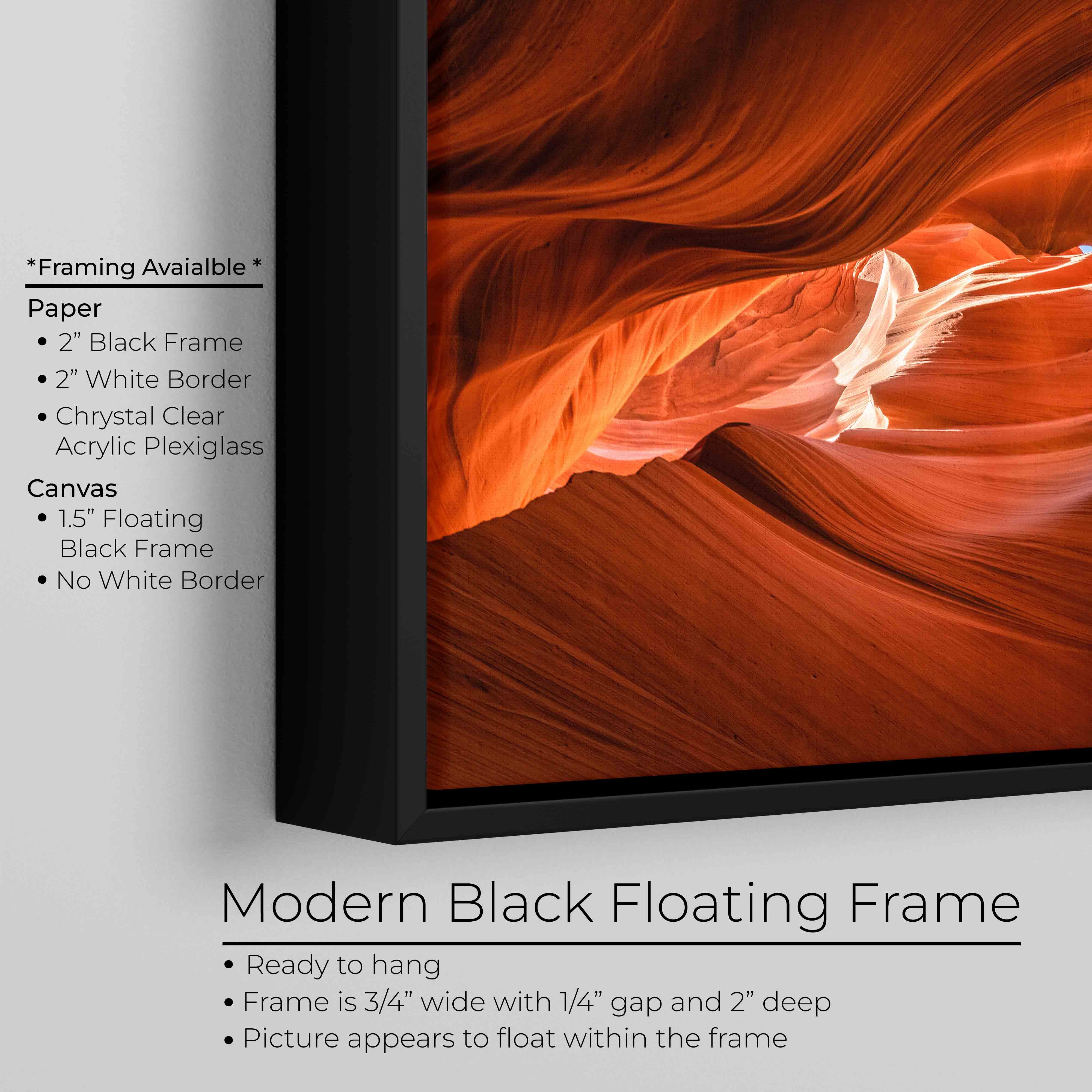 Antelope Canyon Print – Vibrant Fine Art Print with Flowing Sandstone Curves