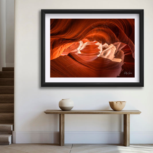 Antelope Canyon Print – Vibrant Flowing Sandstone Decor