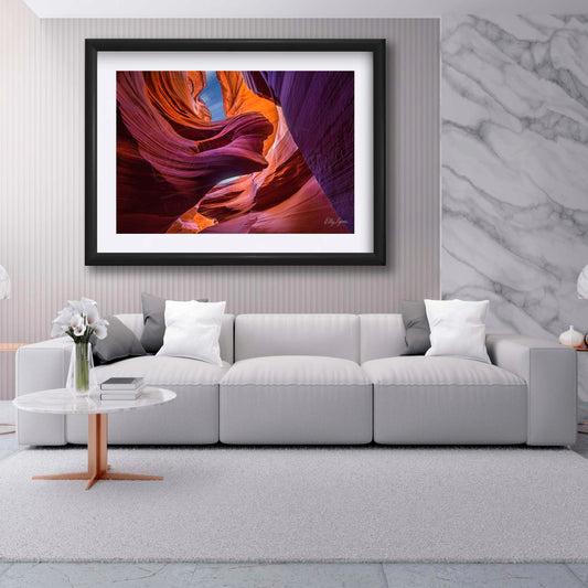 Antelope Canyon Print - Lady In The Wind Sandstone Formation