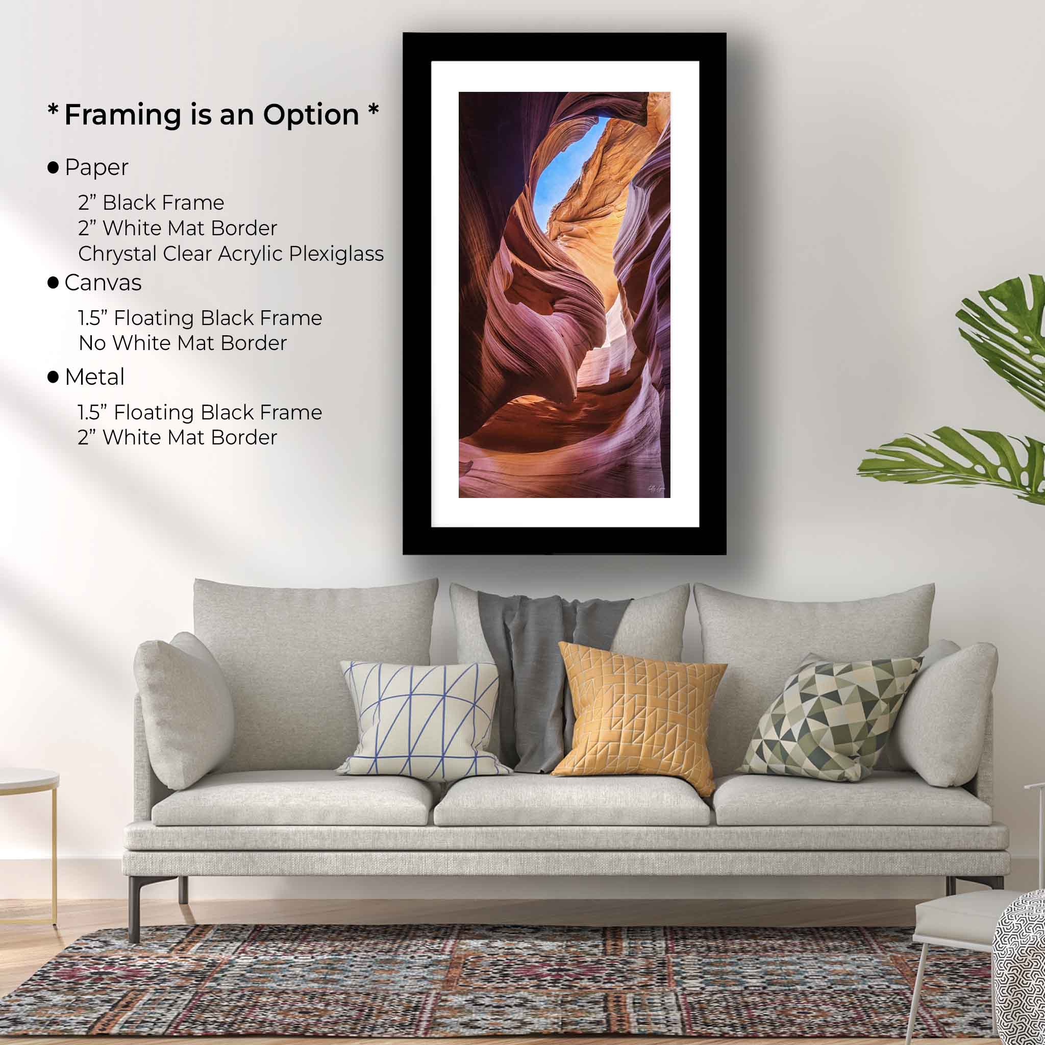 Antelope Canyon Art Print – Lady In The Wind Fine Art Nature Wall Decor