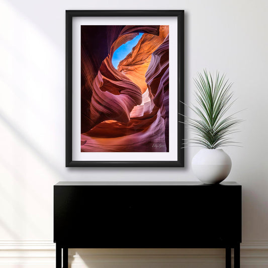 Antelope Canyon Art Print – Lady In The Wind Wall Decor