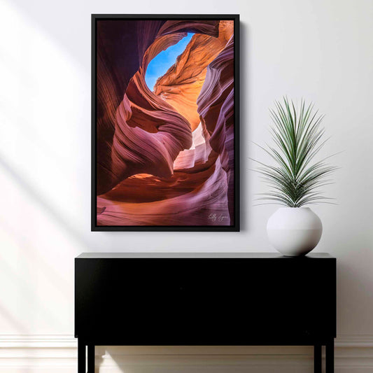 Antelope Canyon Art Print – Lady In The Wind Fine Art Nature Wall Decor