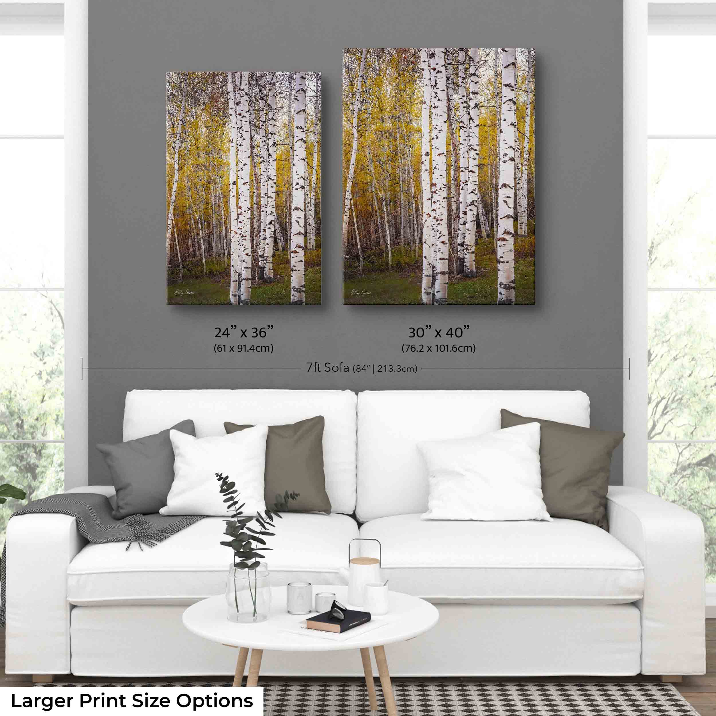 Aspen Grove Art Print – Tranquil Forest Landscape