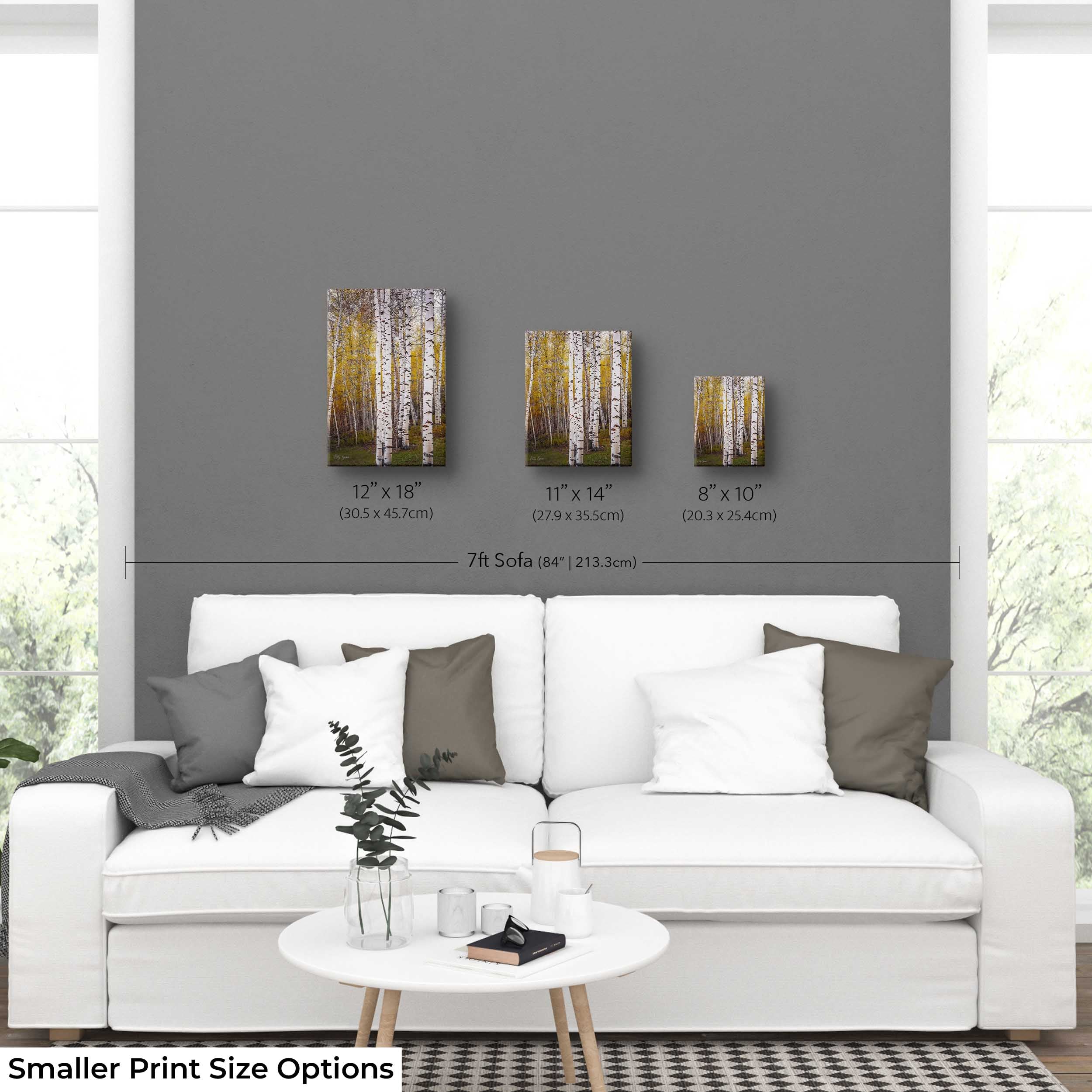 Aspen Grove Art Print – Tranquil Forest Landscape