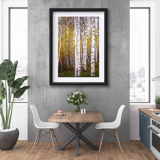 Aspen Grove Print – Tranquil Forest Landscape Decor