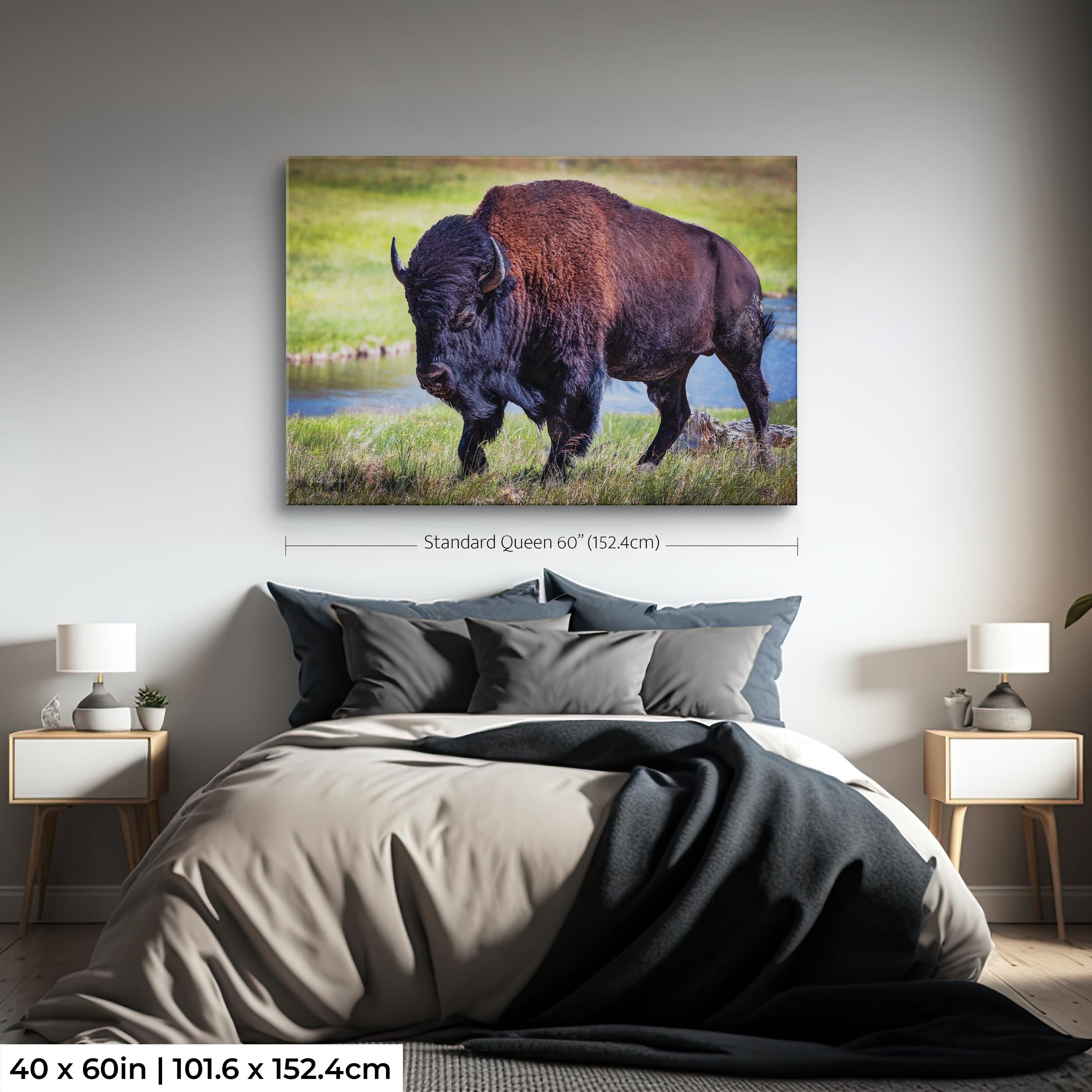 American Bison Art Print – Yellowstone Wildlife Art Prints