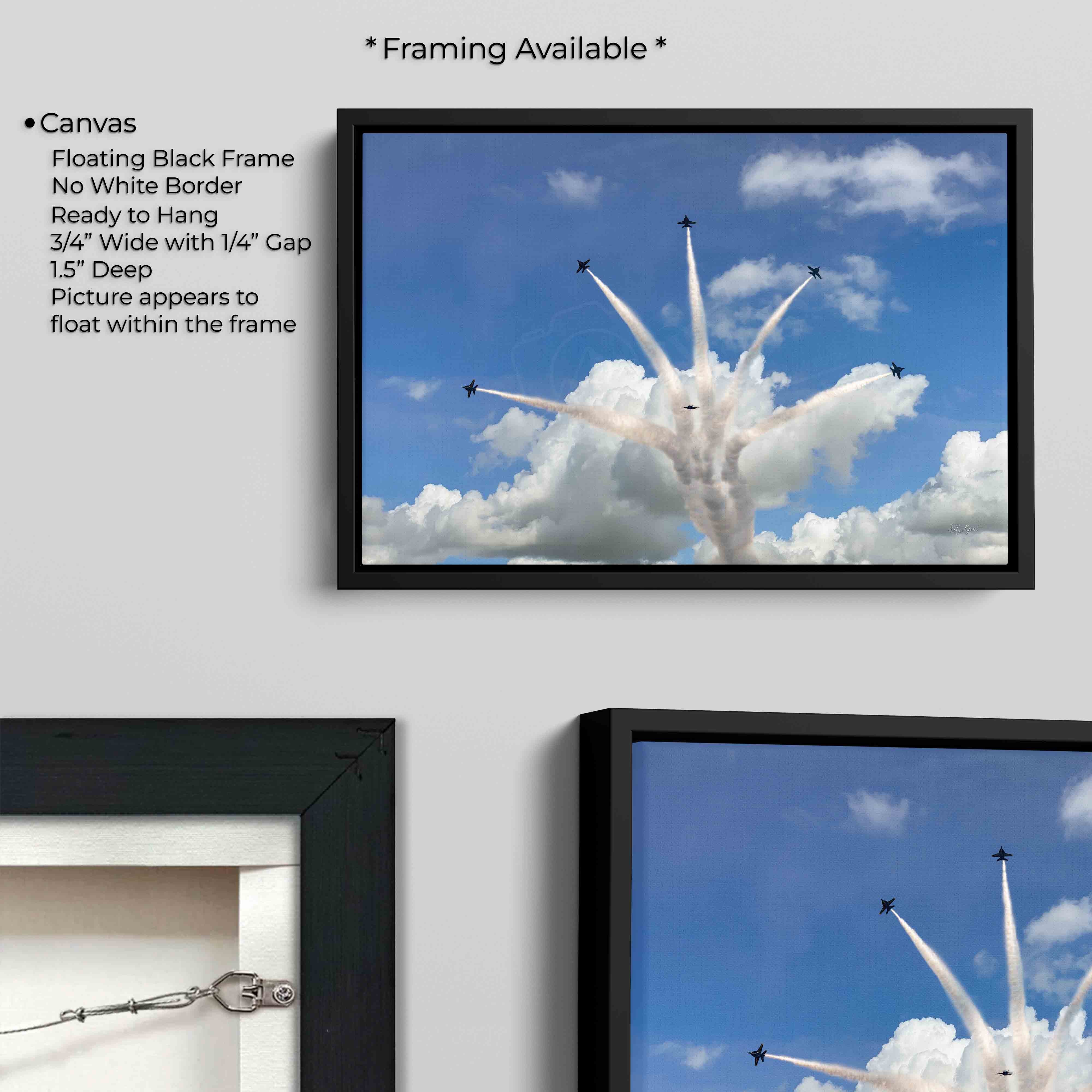 Blue Angels Delta Burst Print – US Navy Flight Aviation Wall Decor