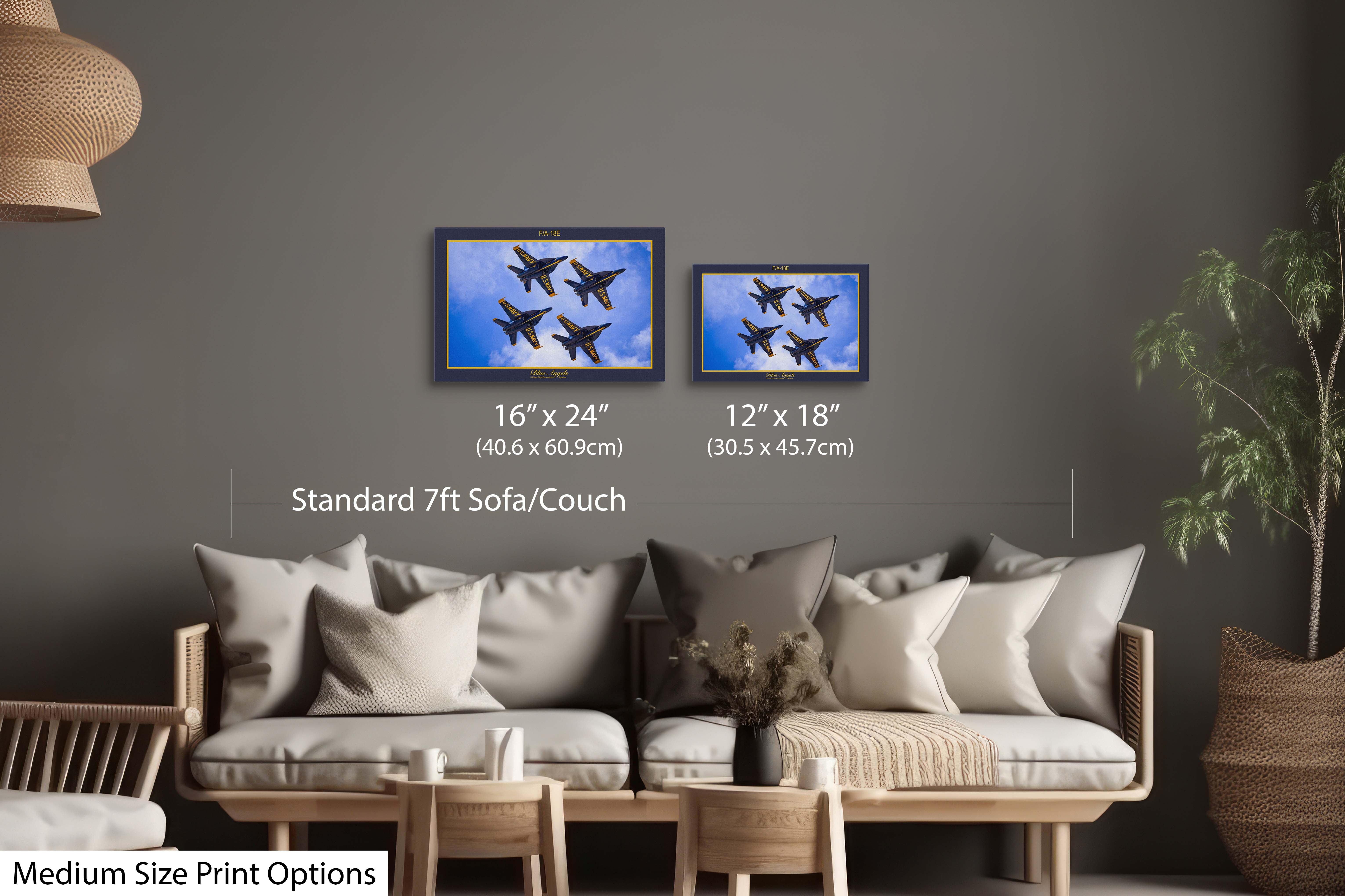 Blue Angels F/A-18E Diamond Formation Fine Art Print