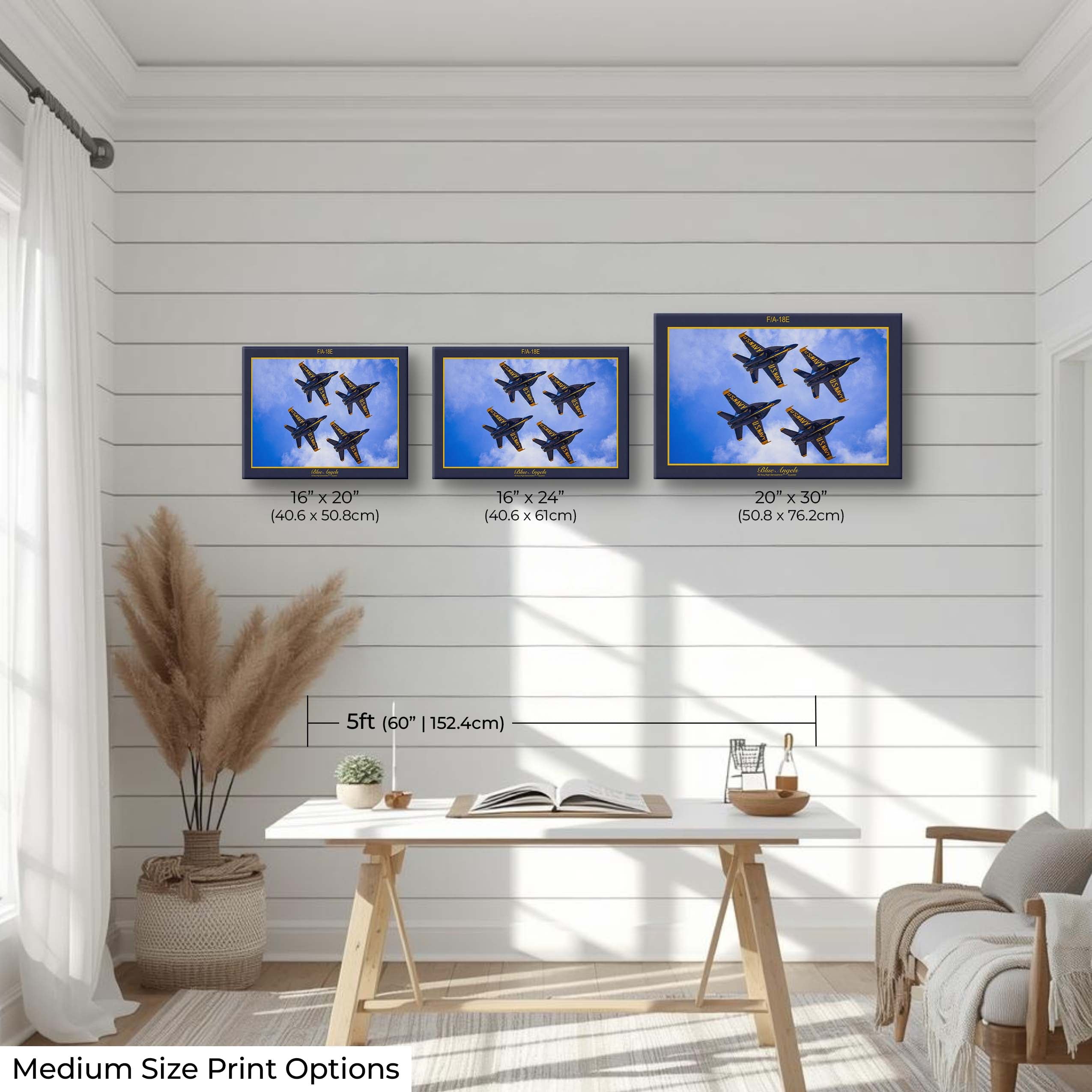 Blue Angels F/A-18E Diamond Formation Fine Art Print