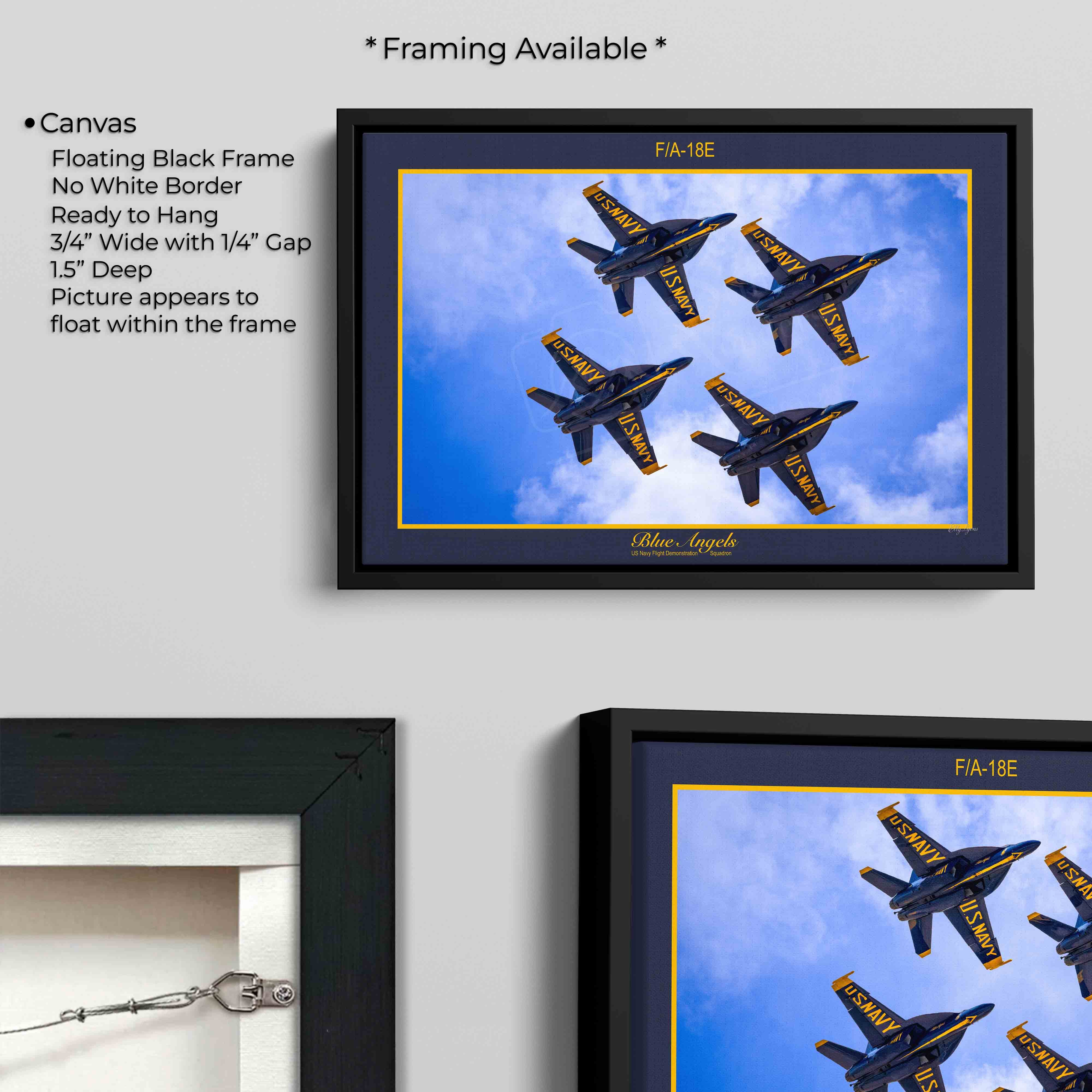 Blue Angels F/A-18E Diamond Formation Print