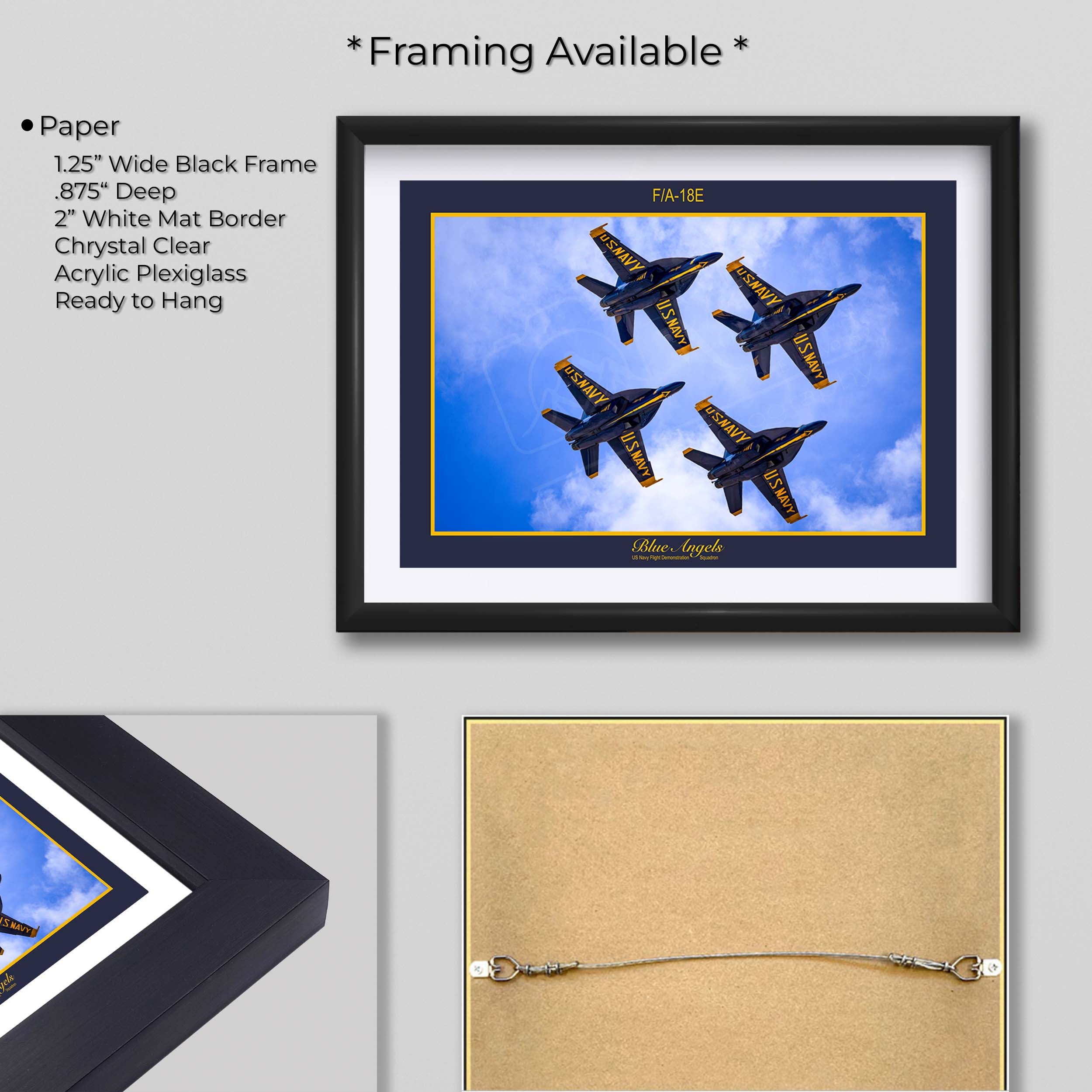 Blue Angels F/A-18E Diamond Formation Print