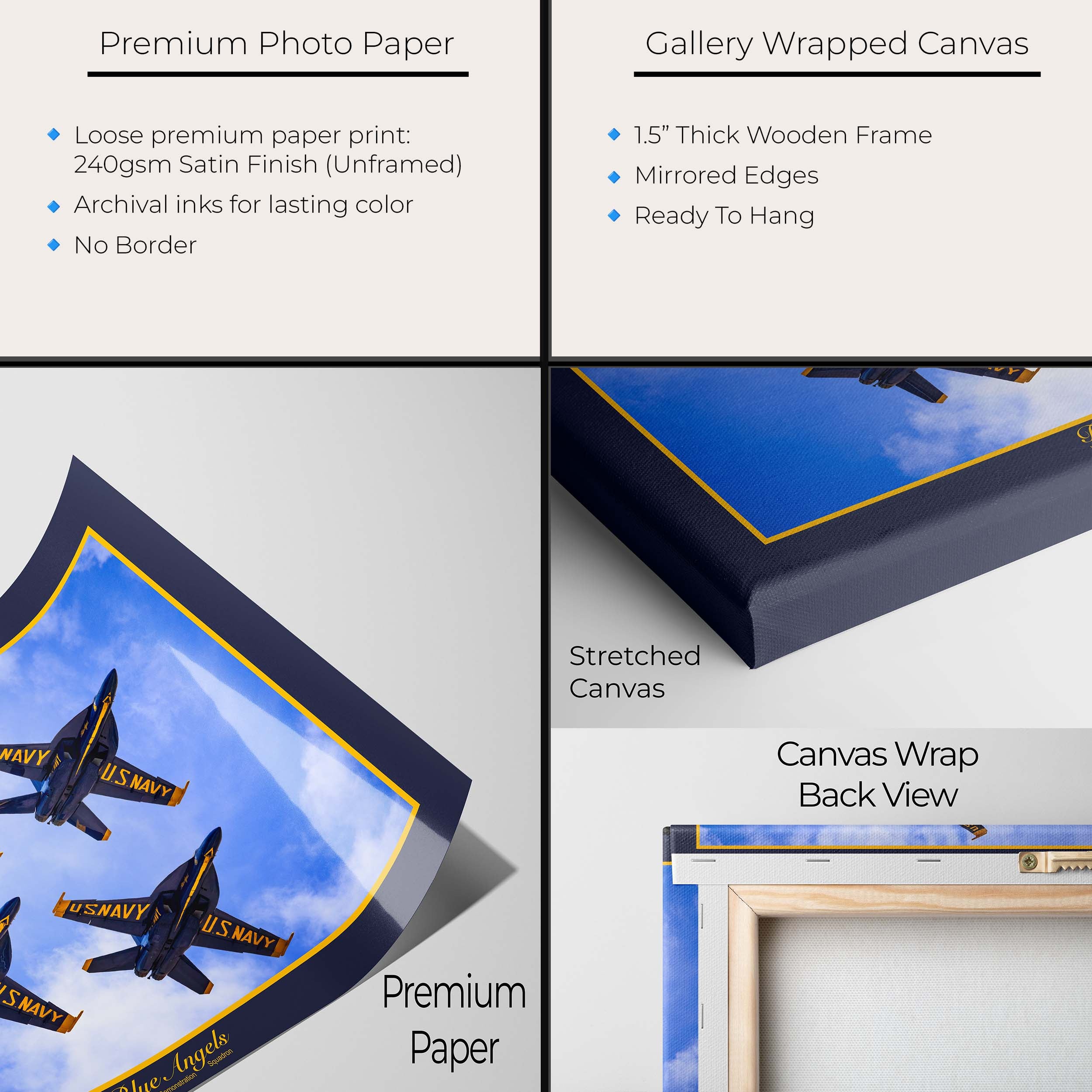 Blue Angels F/A-18E Diamond Formation Fine Art Print