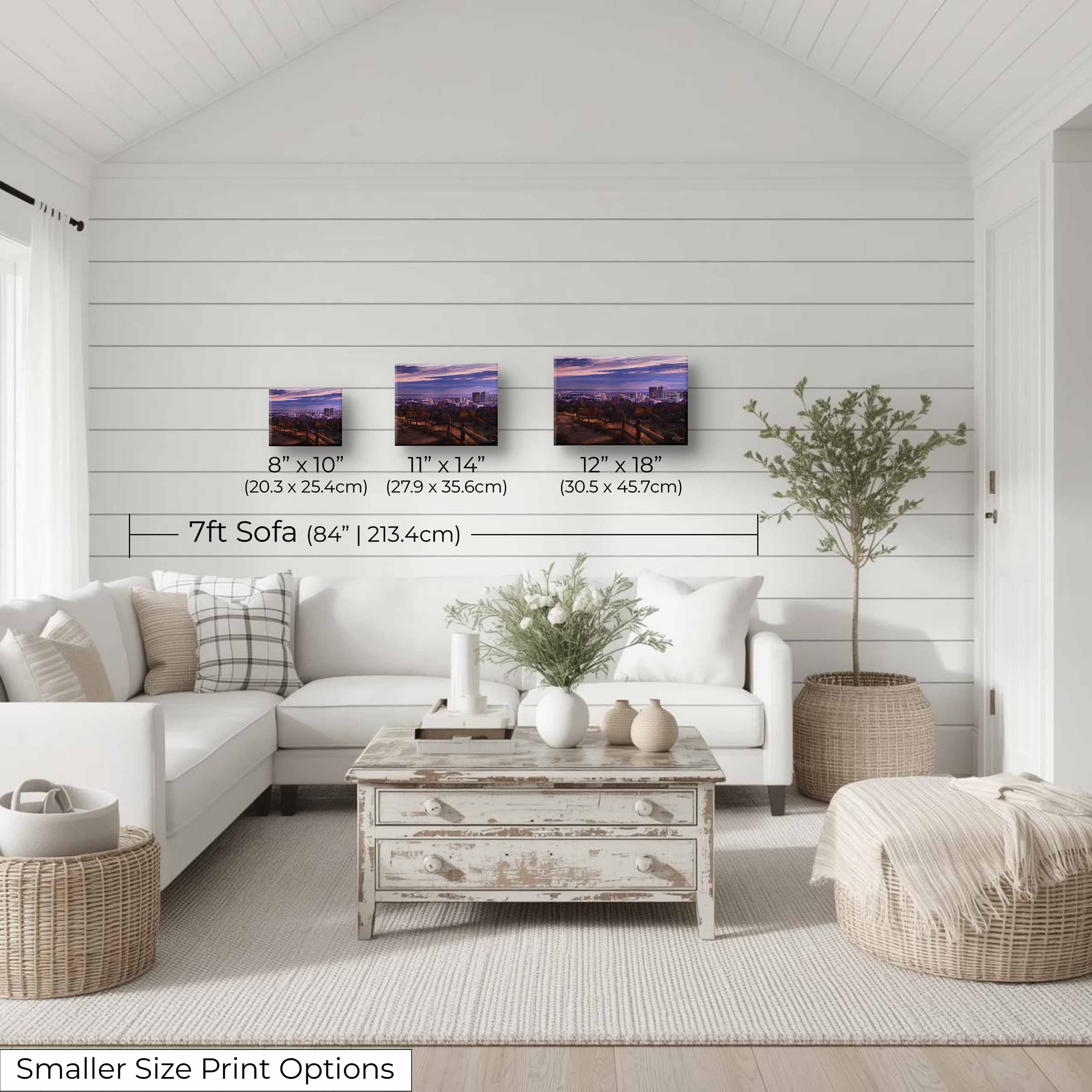 Boise Idaho Skyline Art Print – Sunset Cityscape from the Foothills