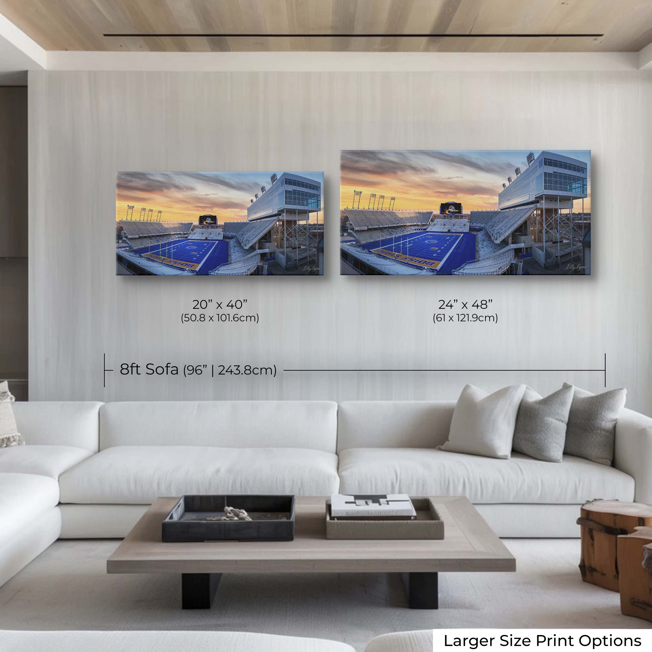 Boise State Broncos Albertsons Stadium Fine Art Print