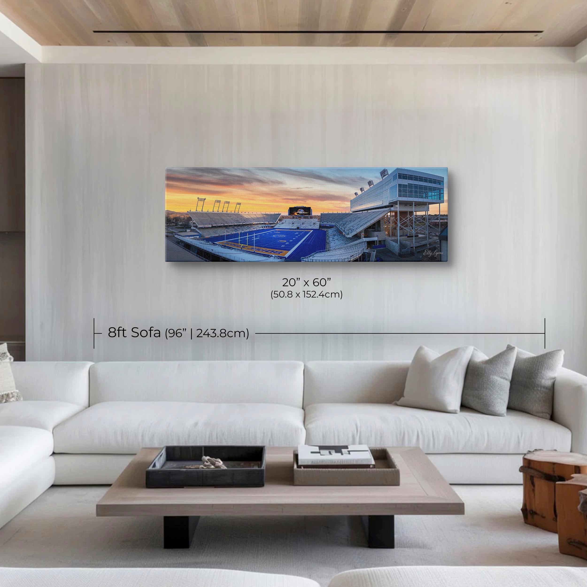 Boise State Broncos Albertsons Stadium Fine Art Print