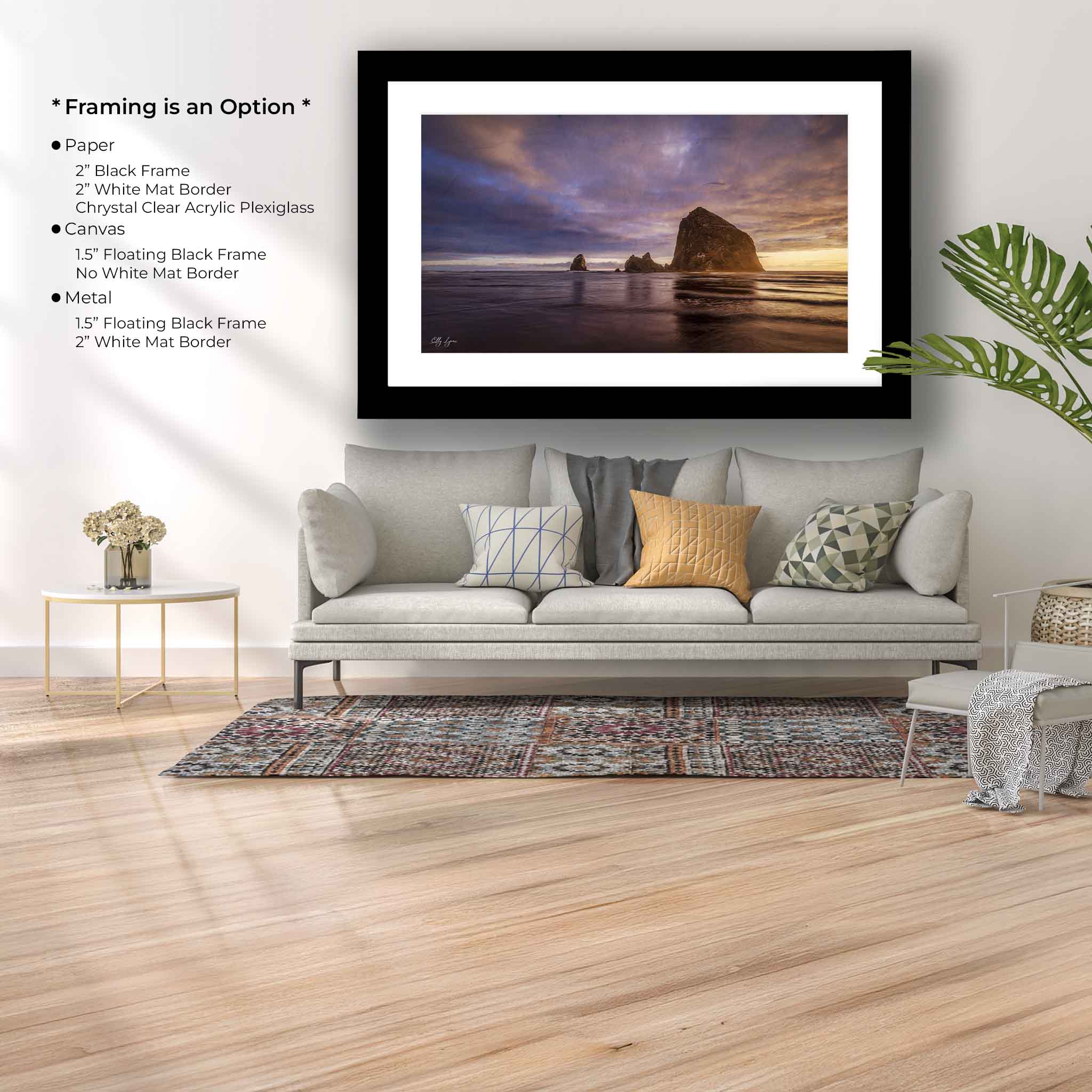"Refuge in the Chaos" – Haystack Rock at Sunset