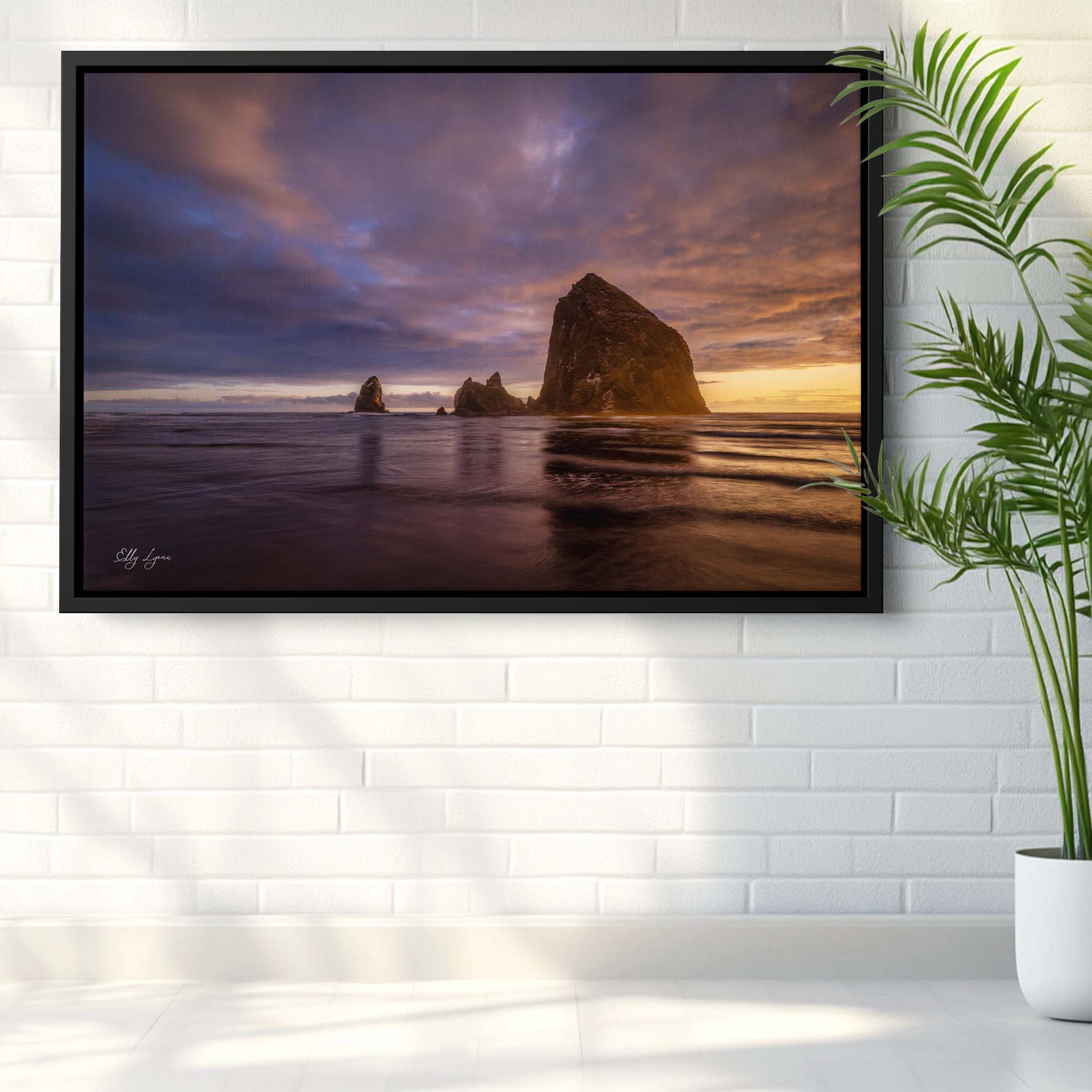 "Refuge in the Chaos" – Haystack Rock at Sunset