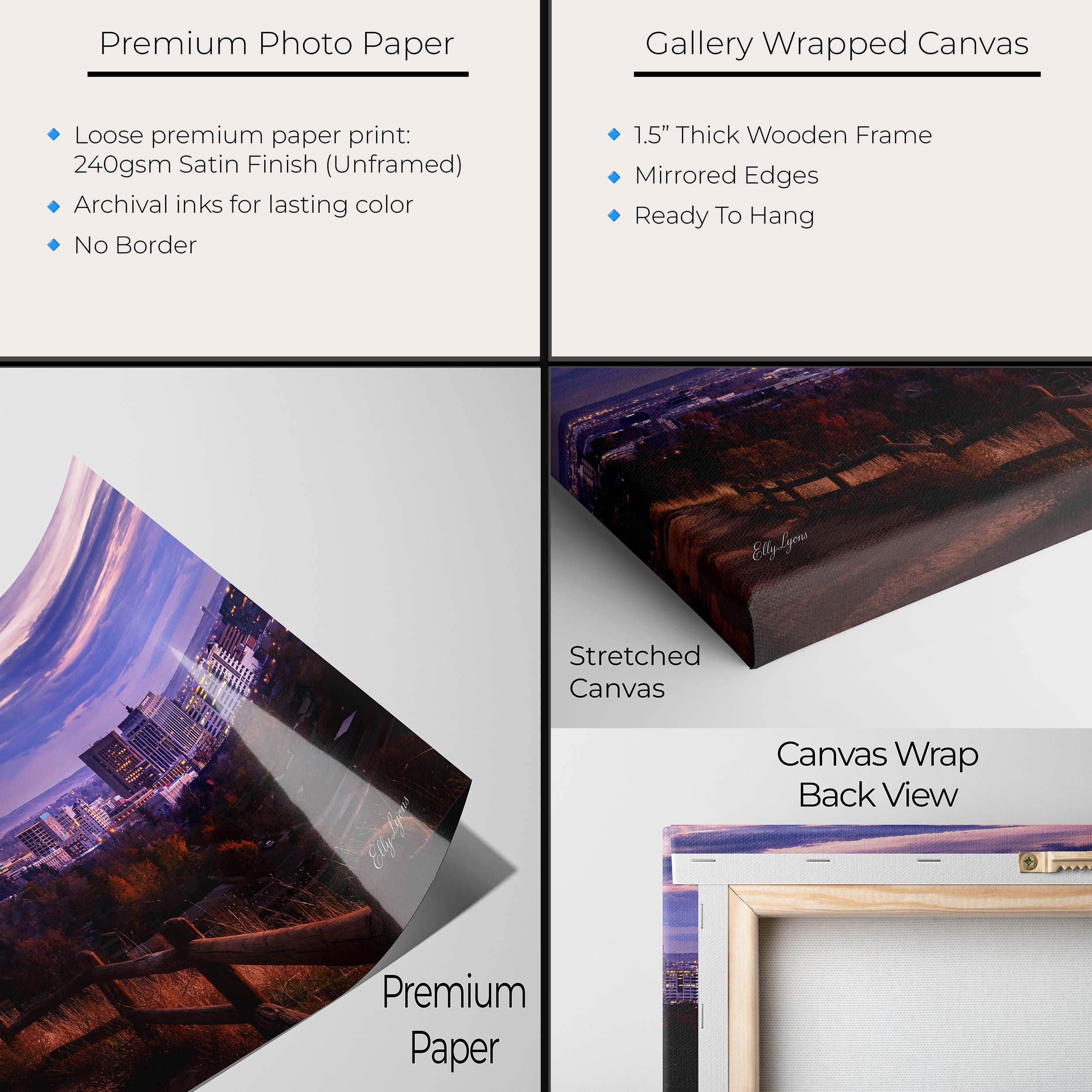 Boise Idaho Skyline Art Print – Sunset Cityscape from the Foothills