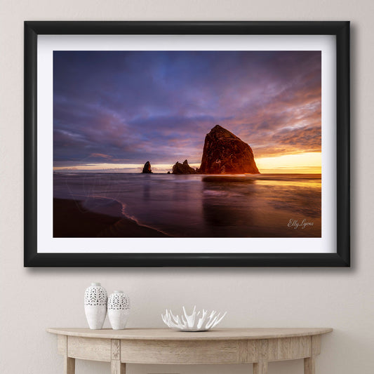 "Where Light Meets Stone" – Haystack Rock