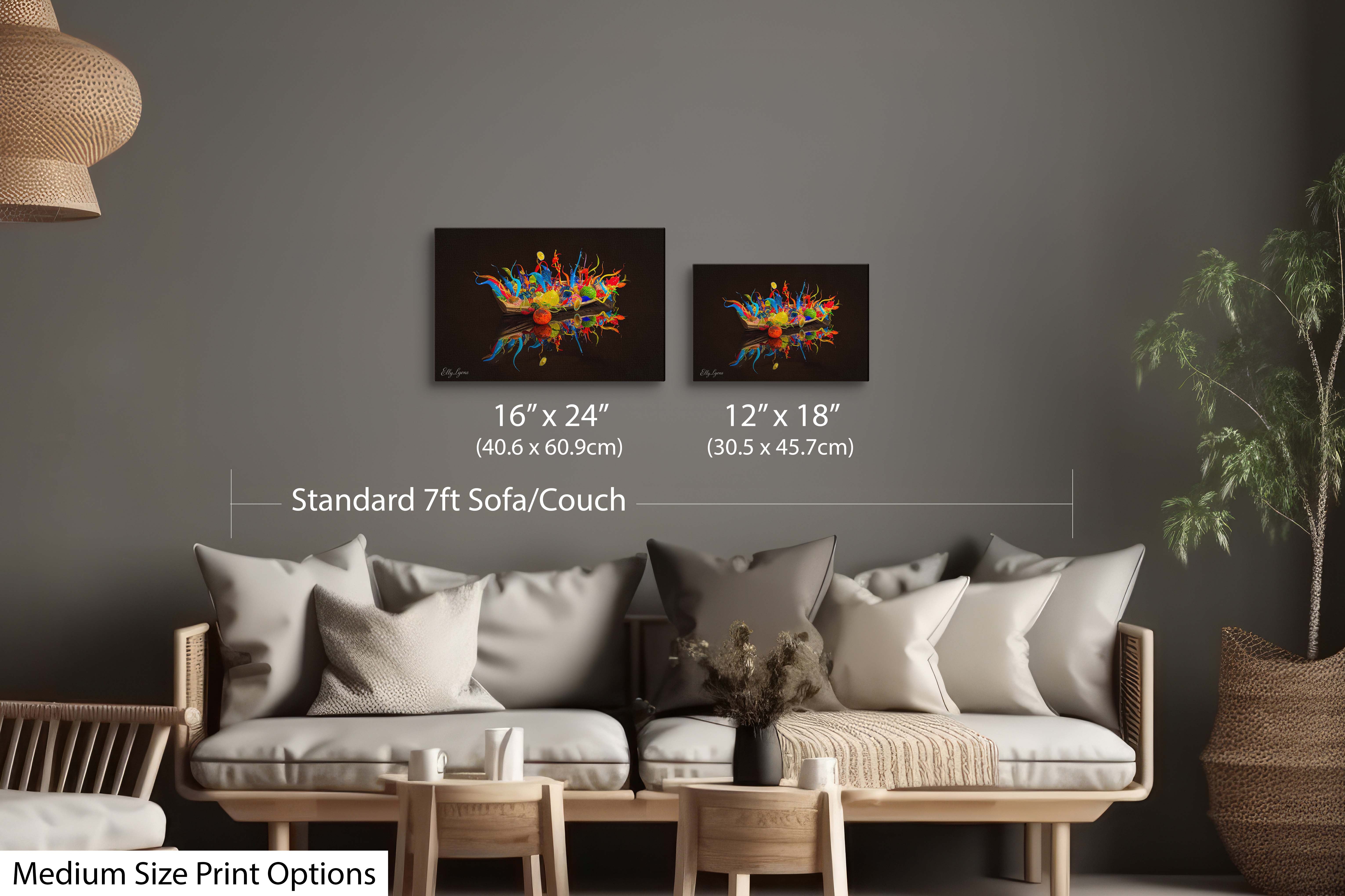Vibrant Art Print - Contemporary Wall Decor with Unique Home Accents & Canvas