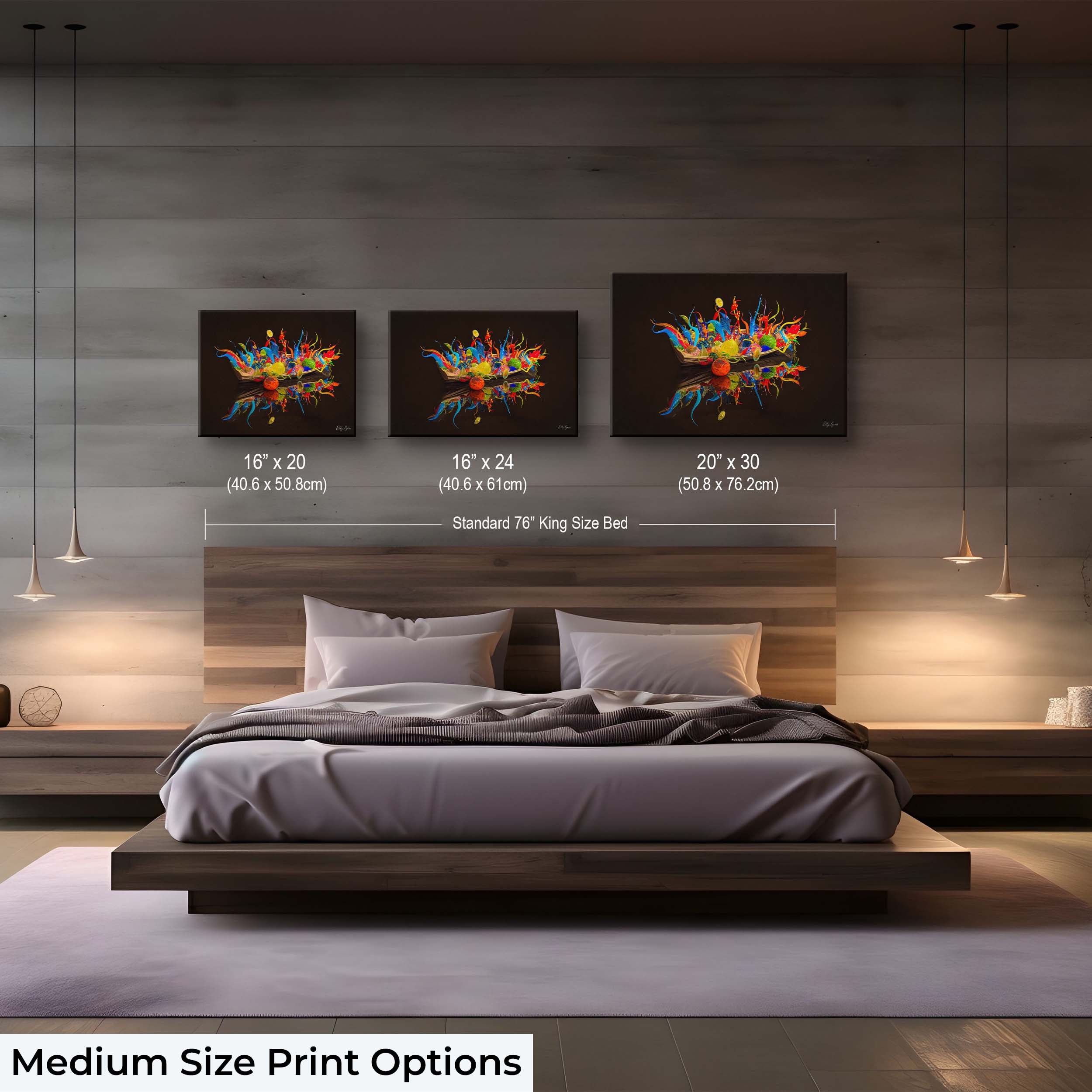 Vibrant Art Print - Contemporary Wall Decor with Unique Home Accents & Canvas