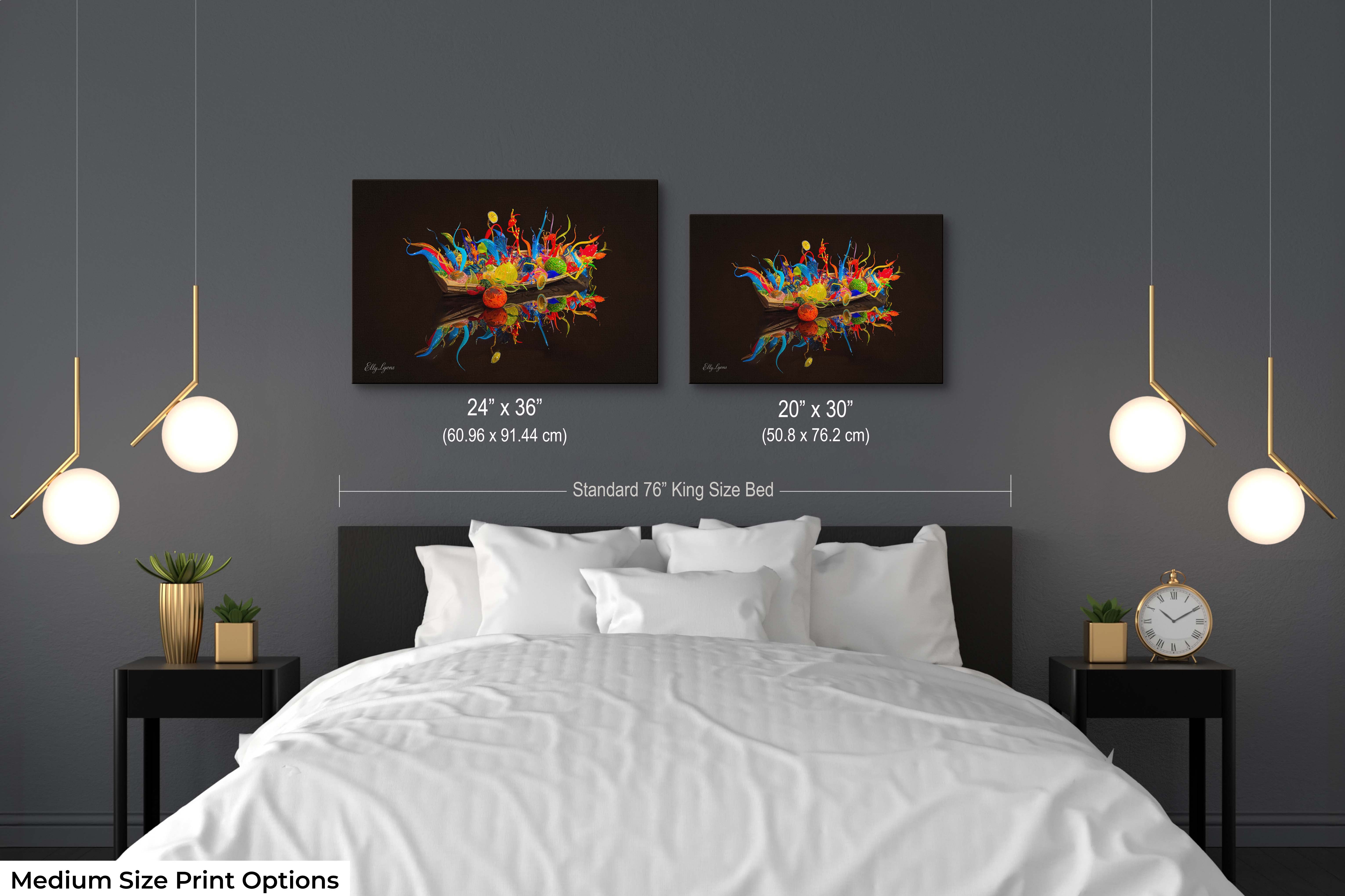 Vibrant Art Print - Contemporary Wall Decor with Unique Home Accents & Canvas