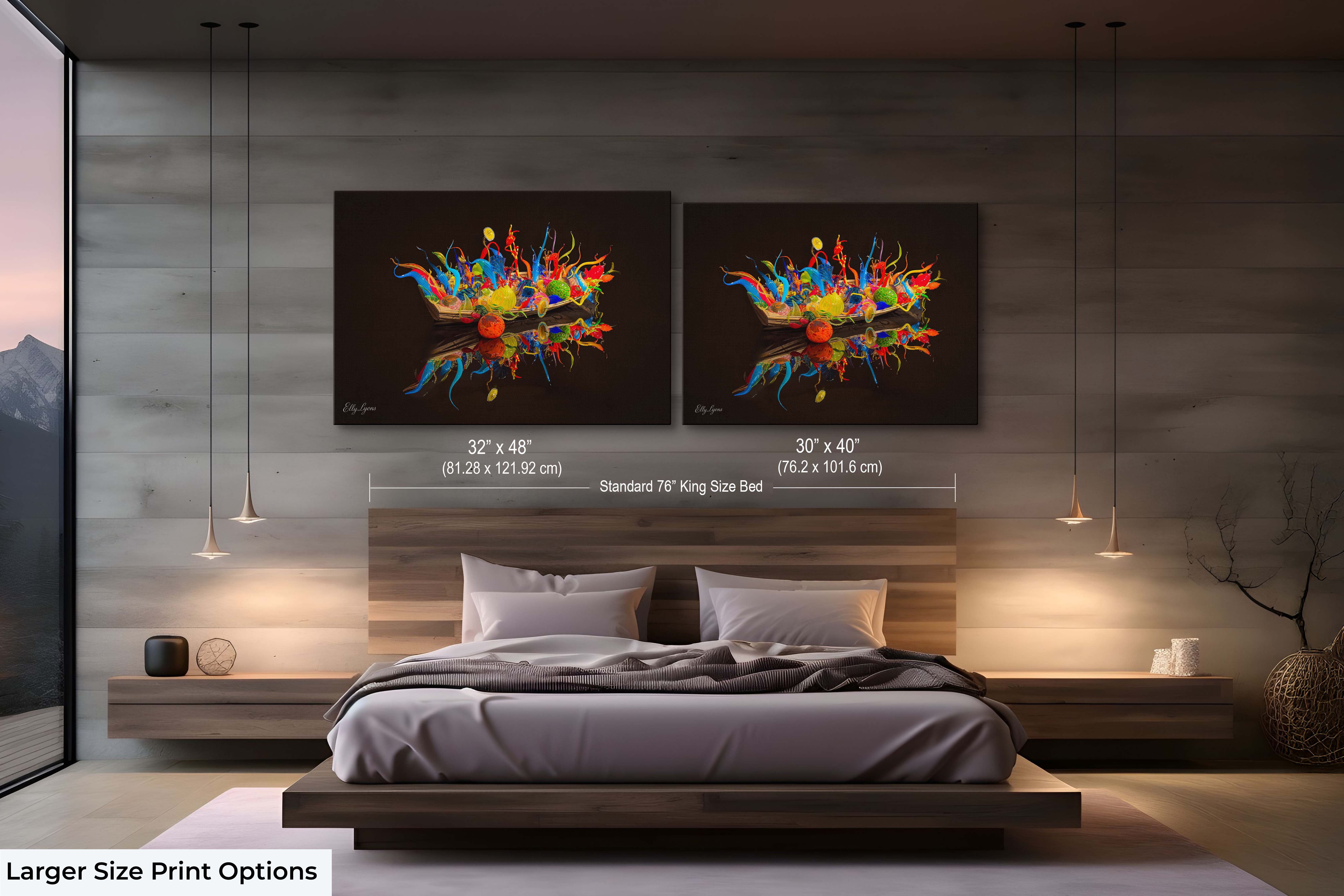 Vibrant Art Print - Contemporary Wall Decor with Unique Home Accents & Canvas