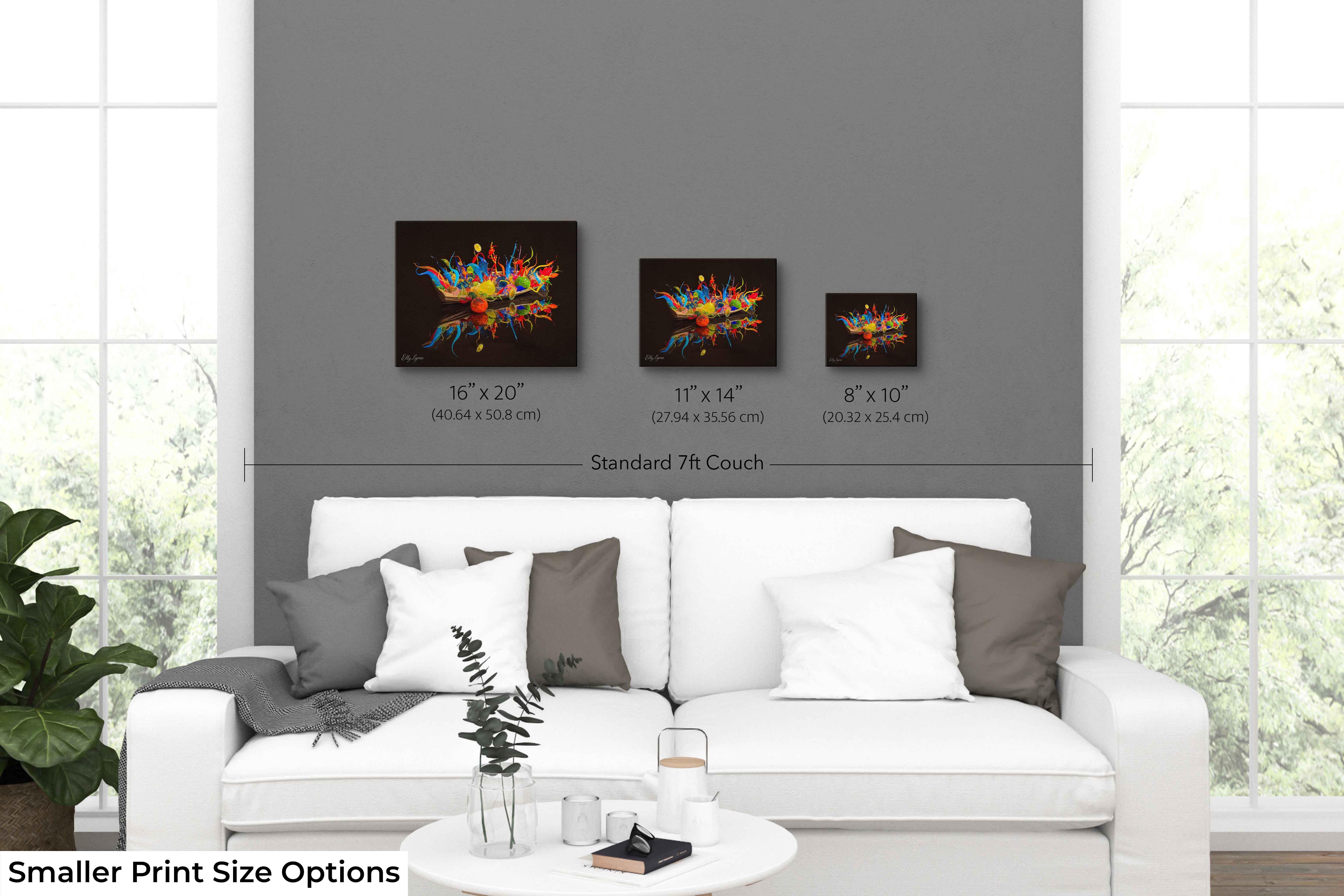 Vibrant Art Print - Contemporary Wall Decor with Unique Home Accents & Canvas