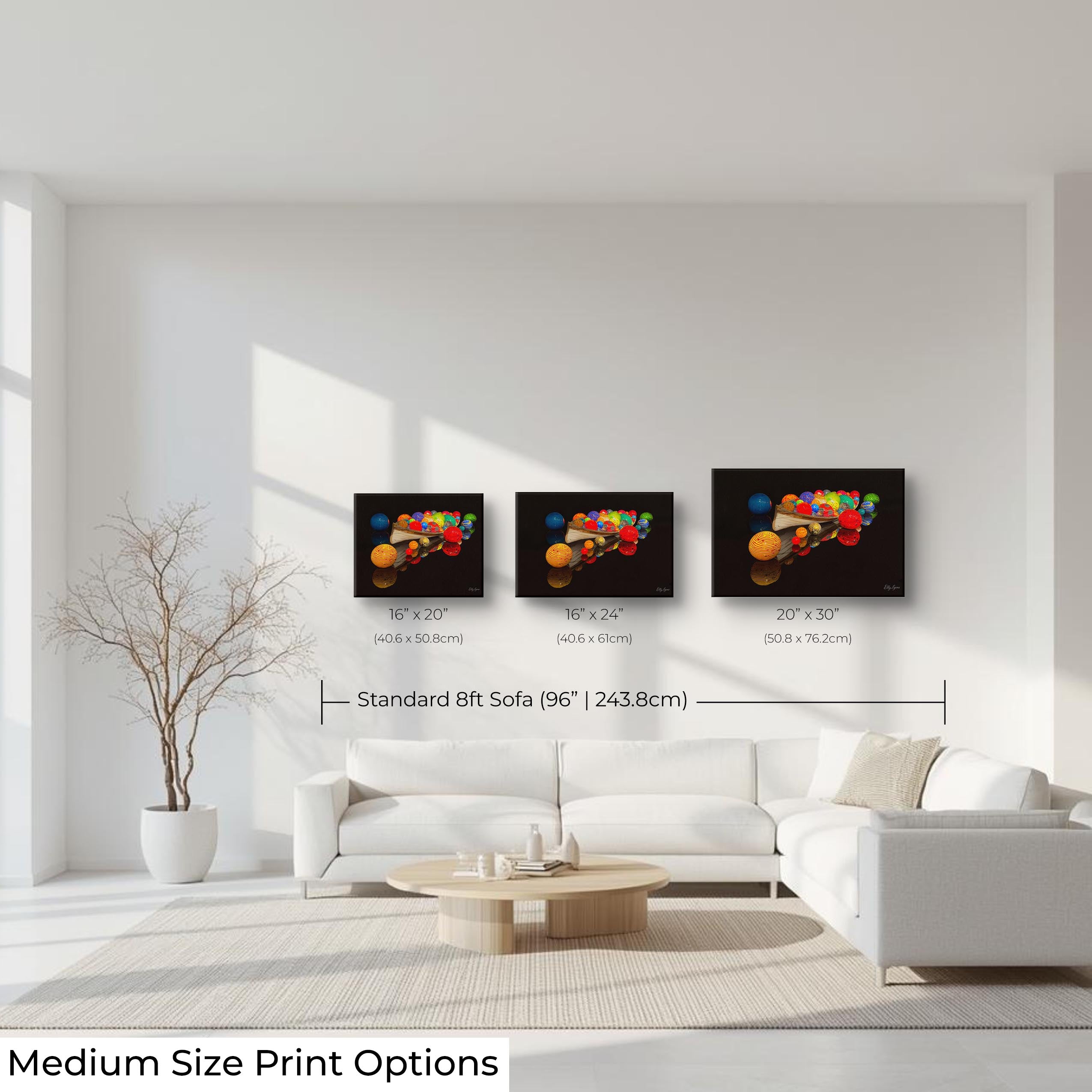 Modern Fine Art Print – Celestial Reflections Abstract Boat and Colorful Wall Art