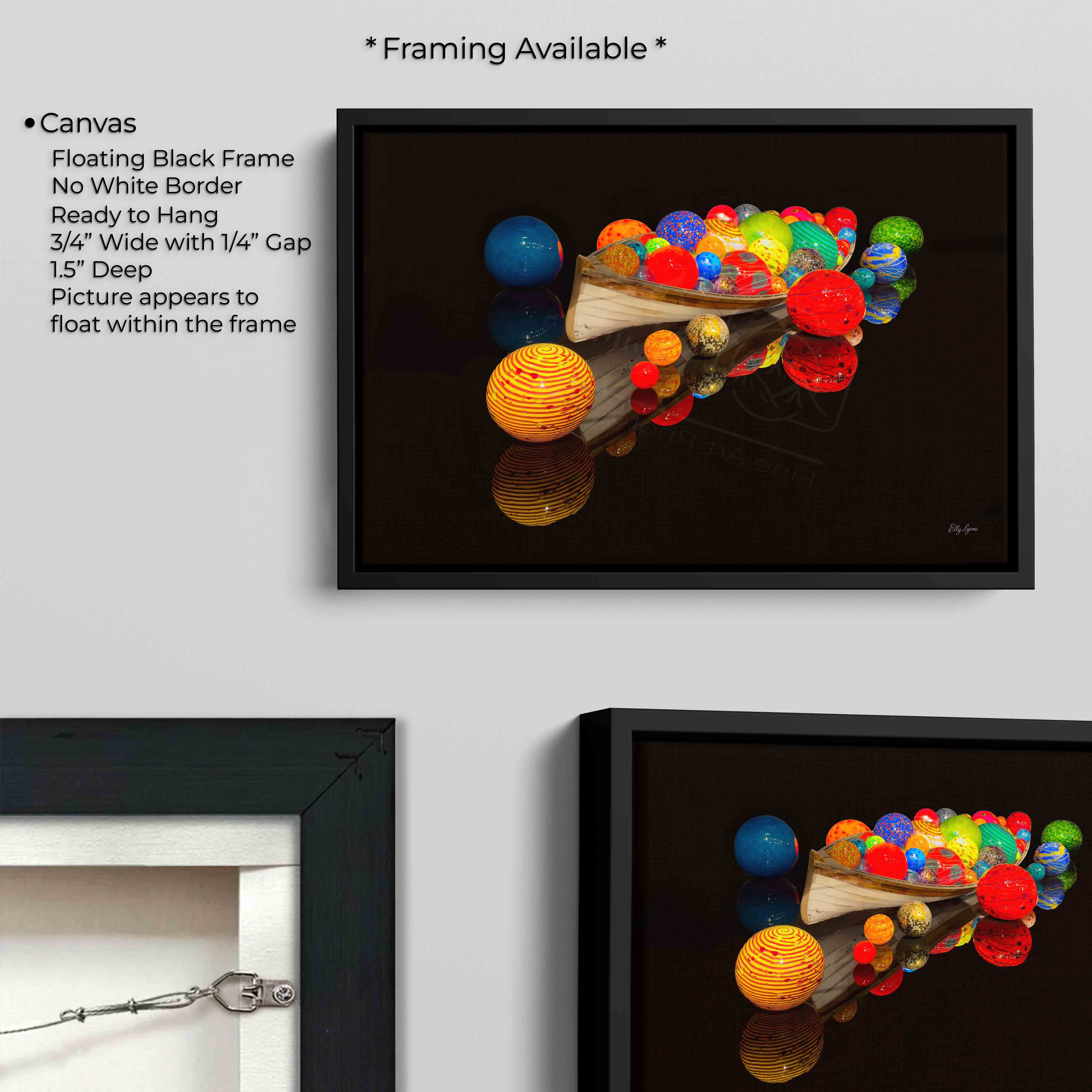 Abstract Boat, Colorful Modern Print - "Treasures Waiting"