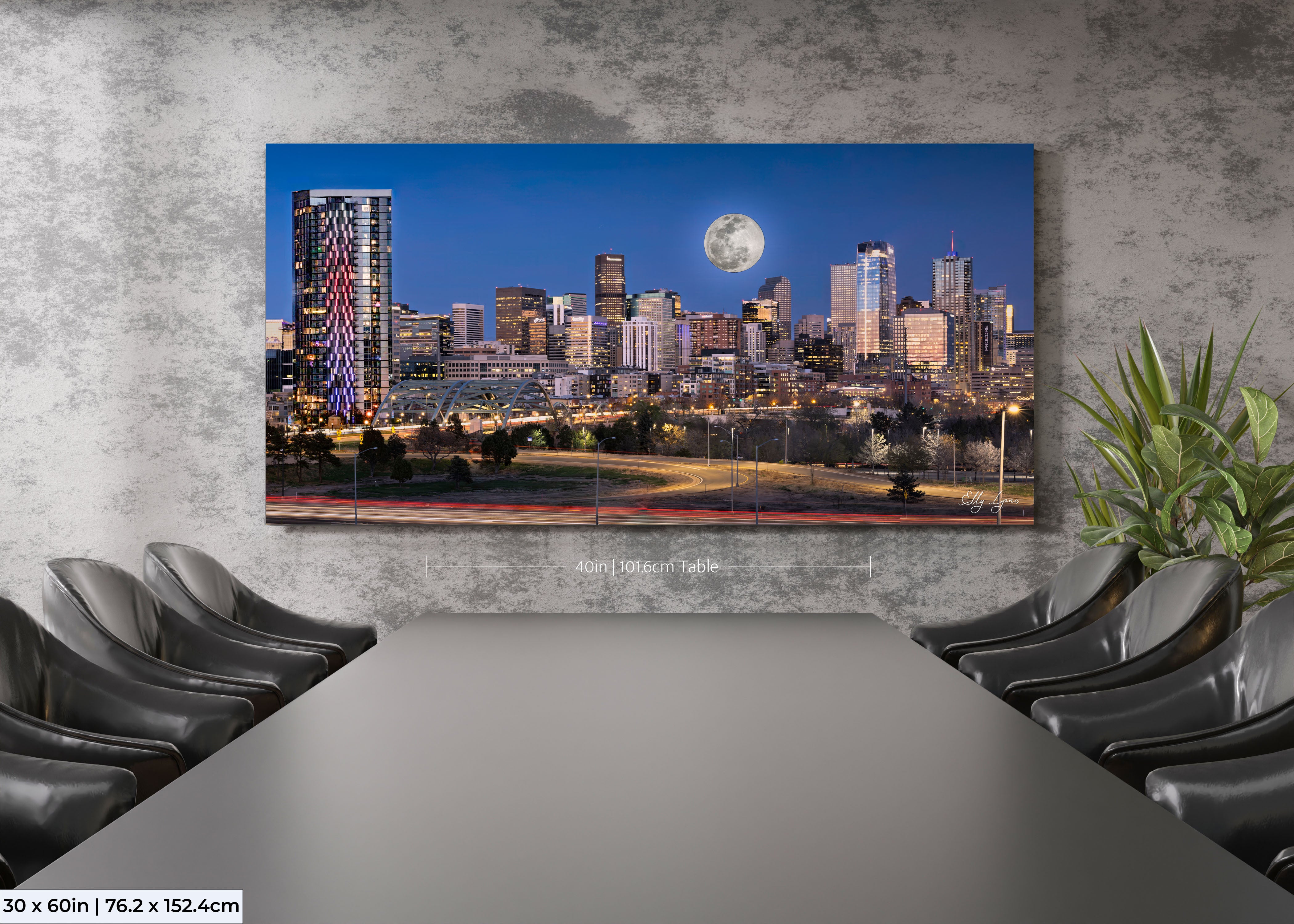 Denver Skyline Print – Vibrant Cityscape Wall Art | Modern Home Decor