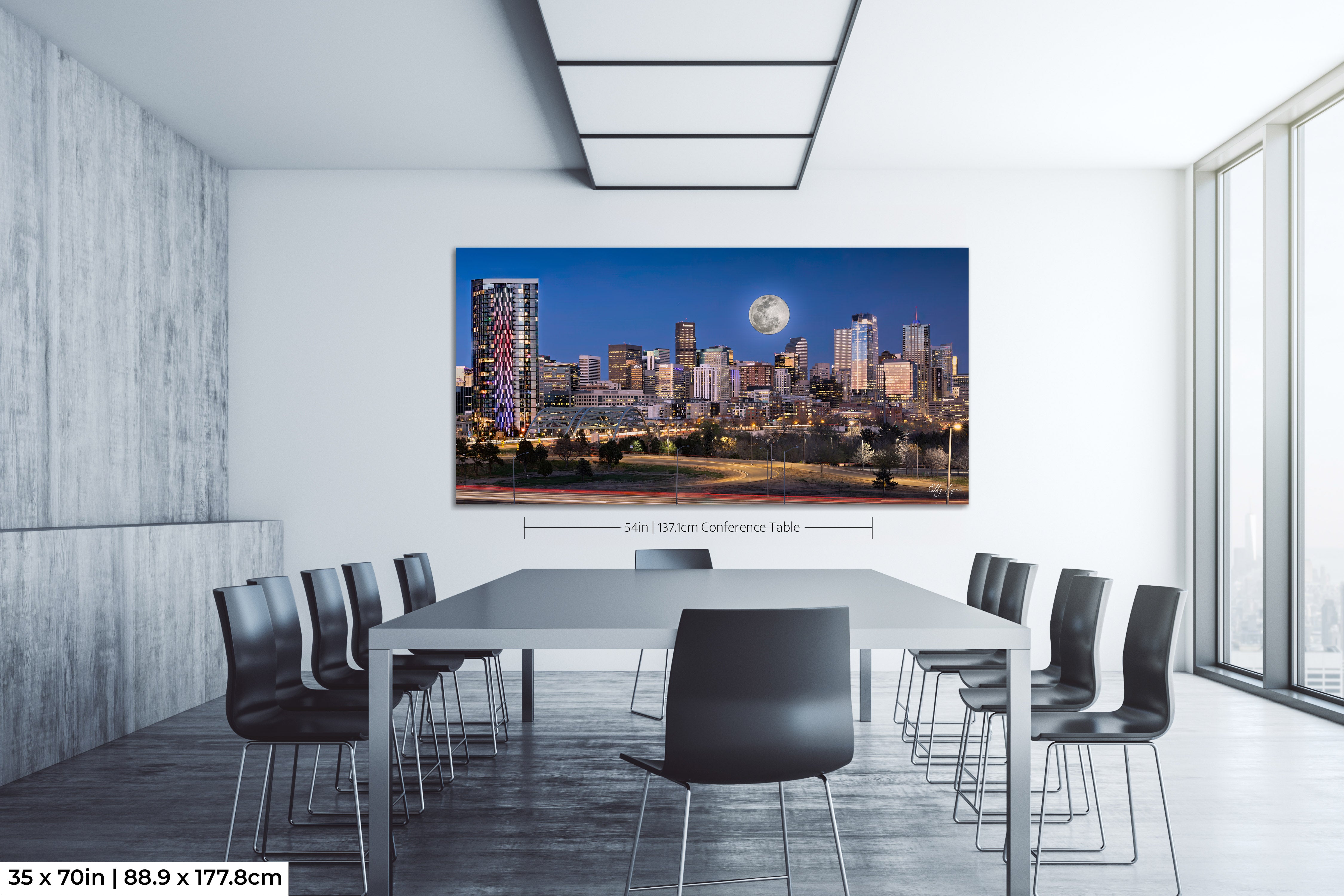 Denver Skyline Print – Vibrant Cityscape Wall Art | Modern Home Decor