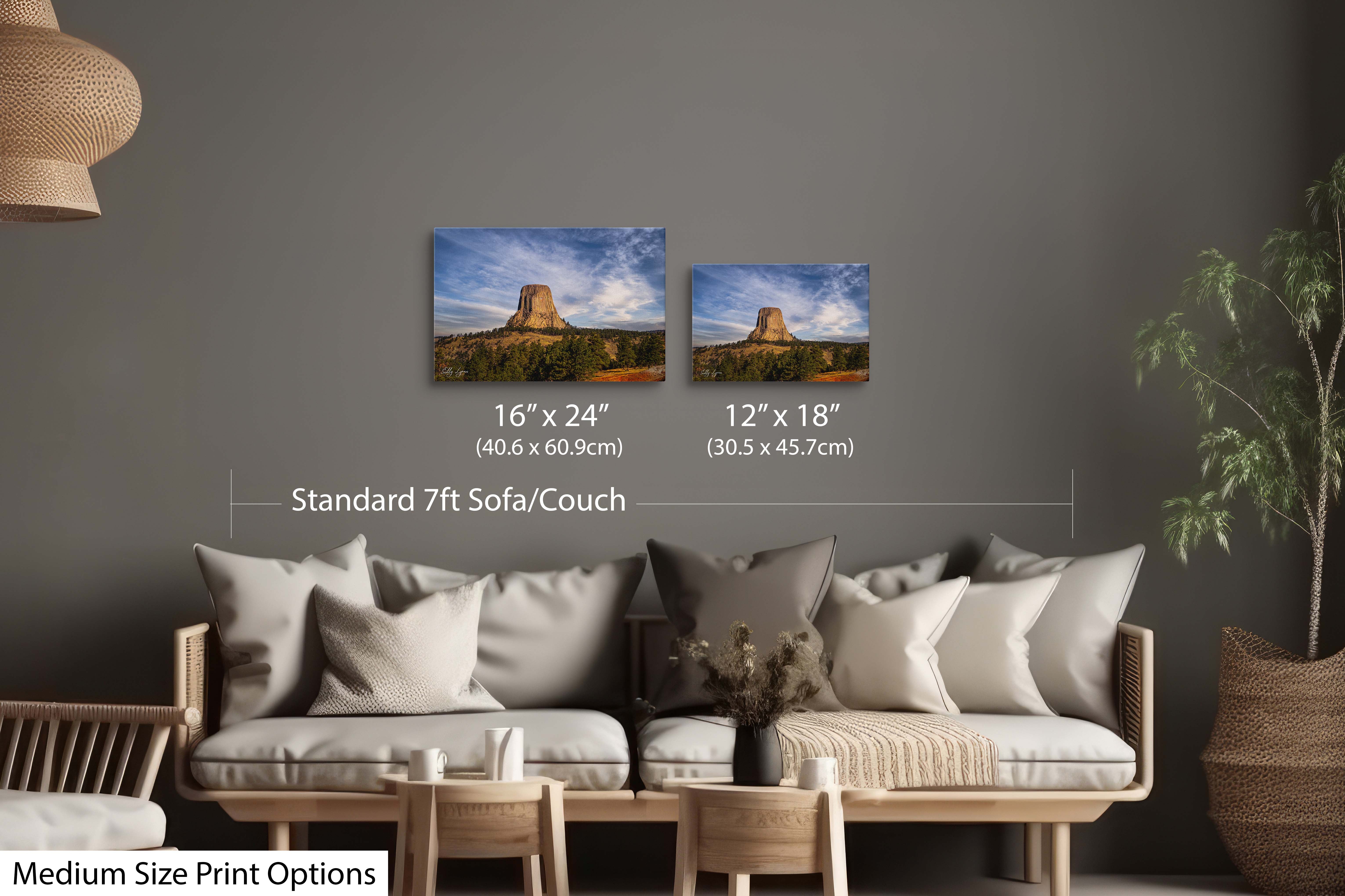 Devils Tower Art Print – Wyoming Landscape Decor
