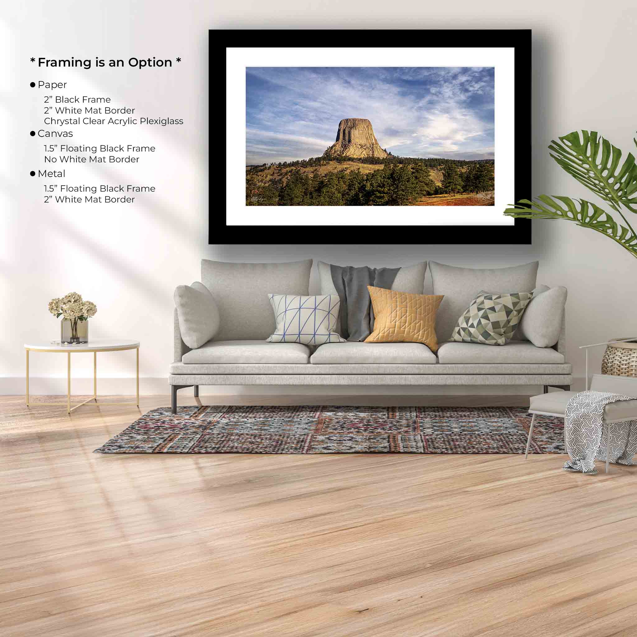 Devils Tower Art Print – Wyoming Landscape Decor