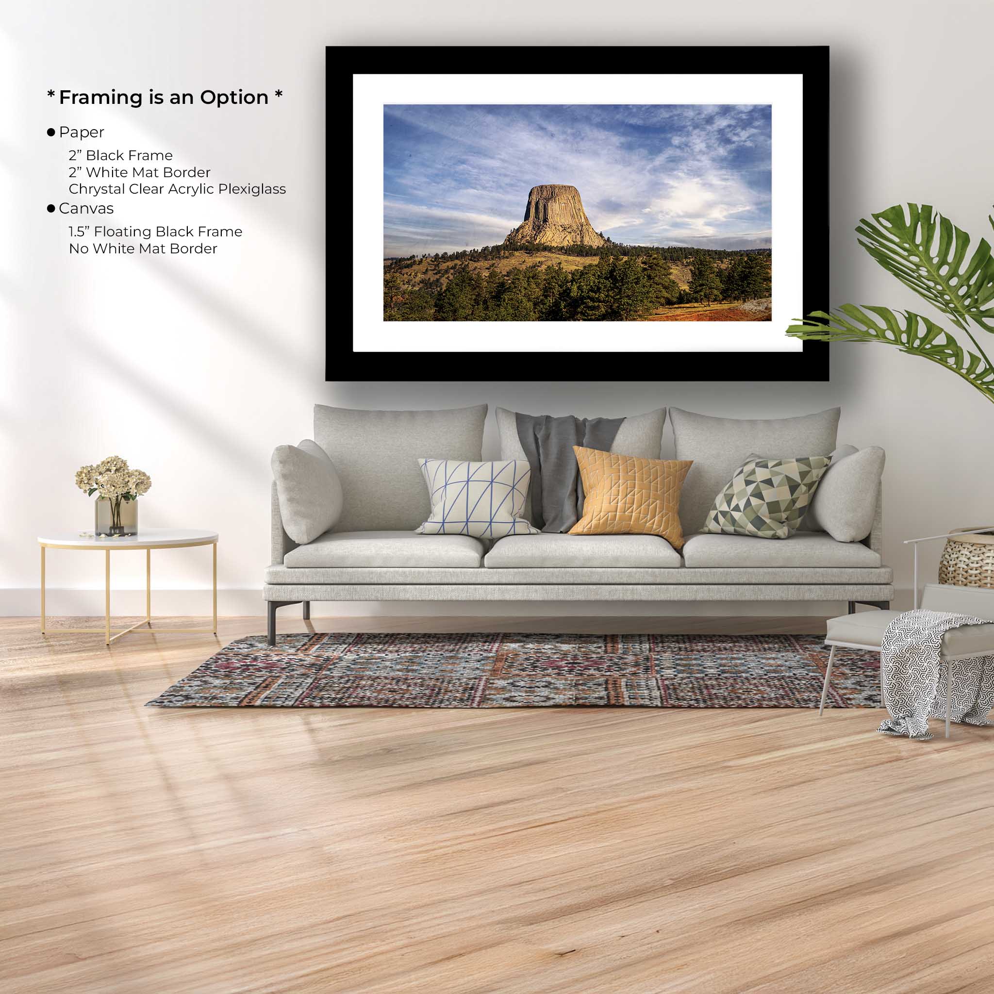 Devils Tower Art Print – Wyoming Landscape Decor